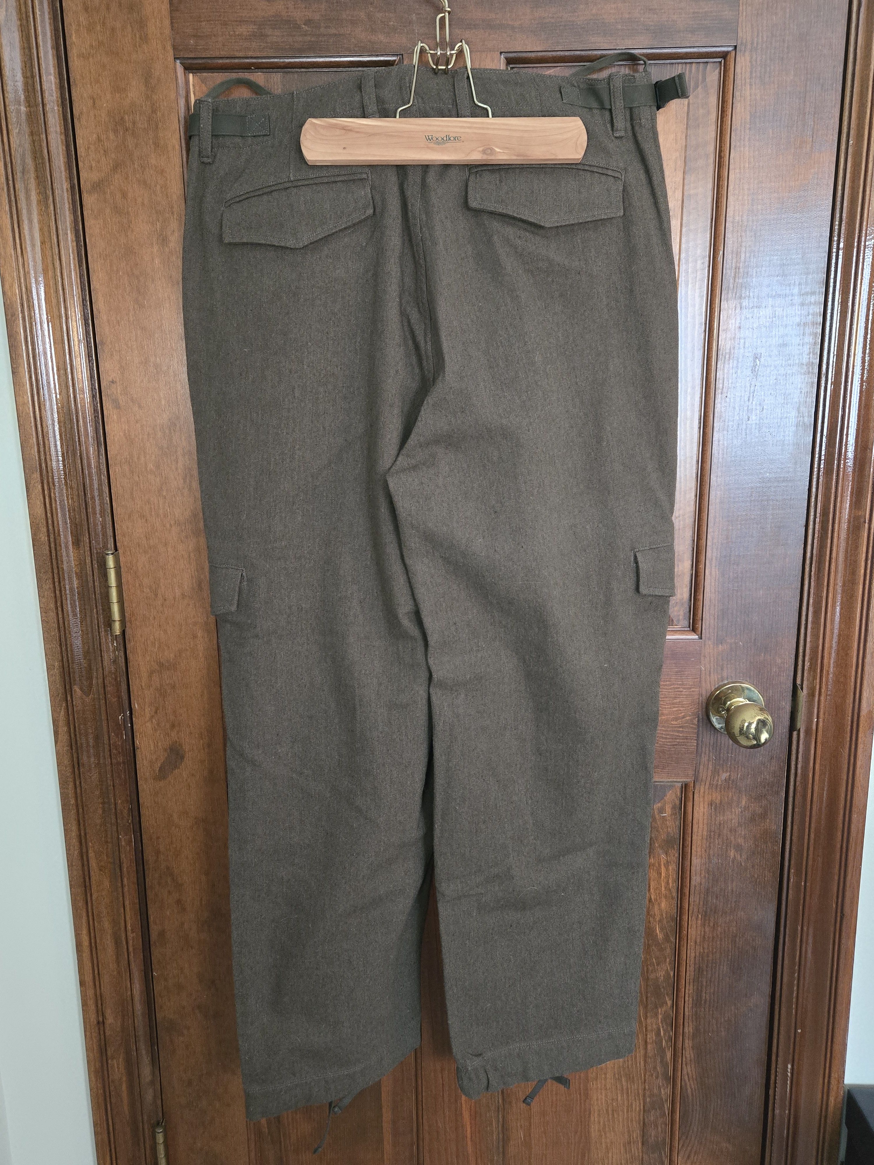 EASTLOGUE NWT M-65 Wool Mix Cargos Olive L/US34-36 Size US 34 / EU 50 - 2 Thumbnail