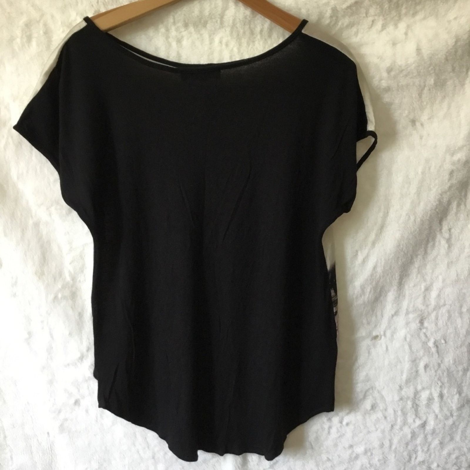 Other Yuni Los Angeles Black & Light Gray Eiffel Tower Graphic Top Size S / US 4 / IT 40 - 10 Thumbnail