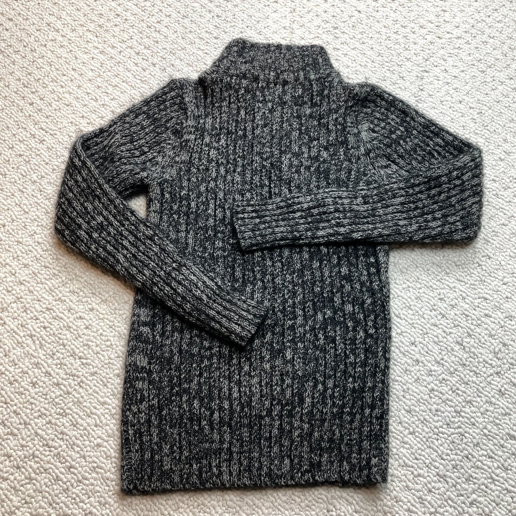Vintage VINTAGE True Rock Sweater Womens Small Gray Knit High Button Neck Pullover Sweatshirt Size S / US 4 / IT 40 - 8 Thumbnail