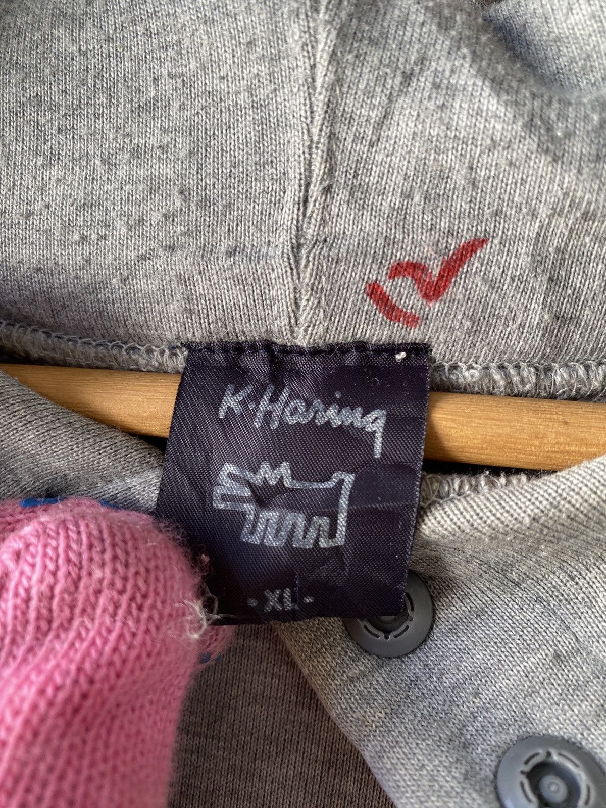 Keith Haring × Vintage Vintage K.Haring Baby Radiant Oversized Hooded Sweatshirt Size US XL / EU 56 / 4 - 15 Thumbnail