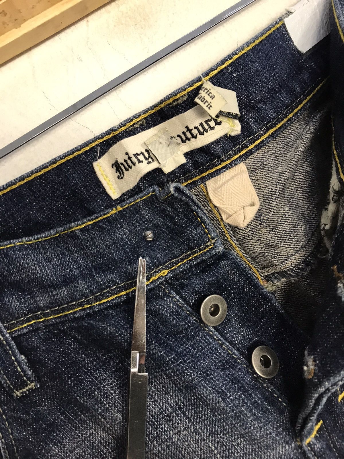 Japanese Brand Buiry Couture Indigo Denim Straight Cut Fits Size 34 Size US 34 / EU 50 - 17 Thumbnail