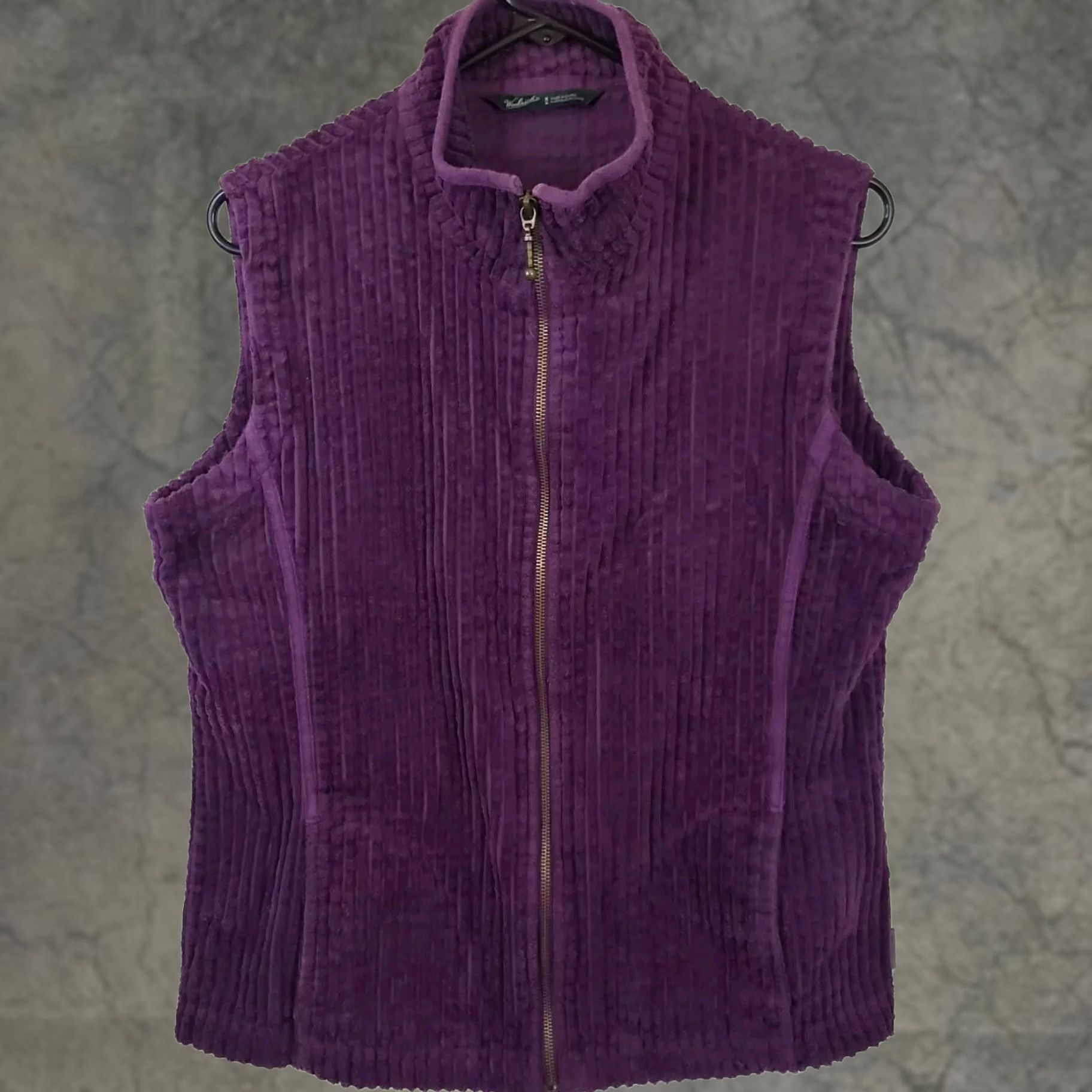 Vintage Woolrich Vest M Purple Full Zip 100% Cotton Machine Washable Womens Size M / US 6-8 / IT 42-44 - 1 Thumbnail