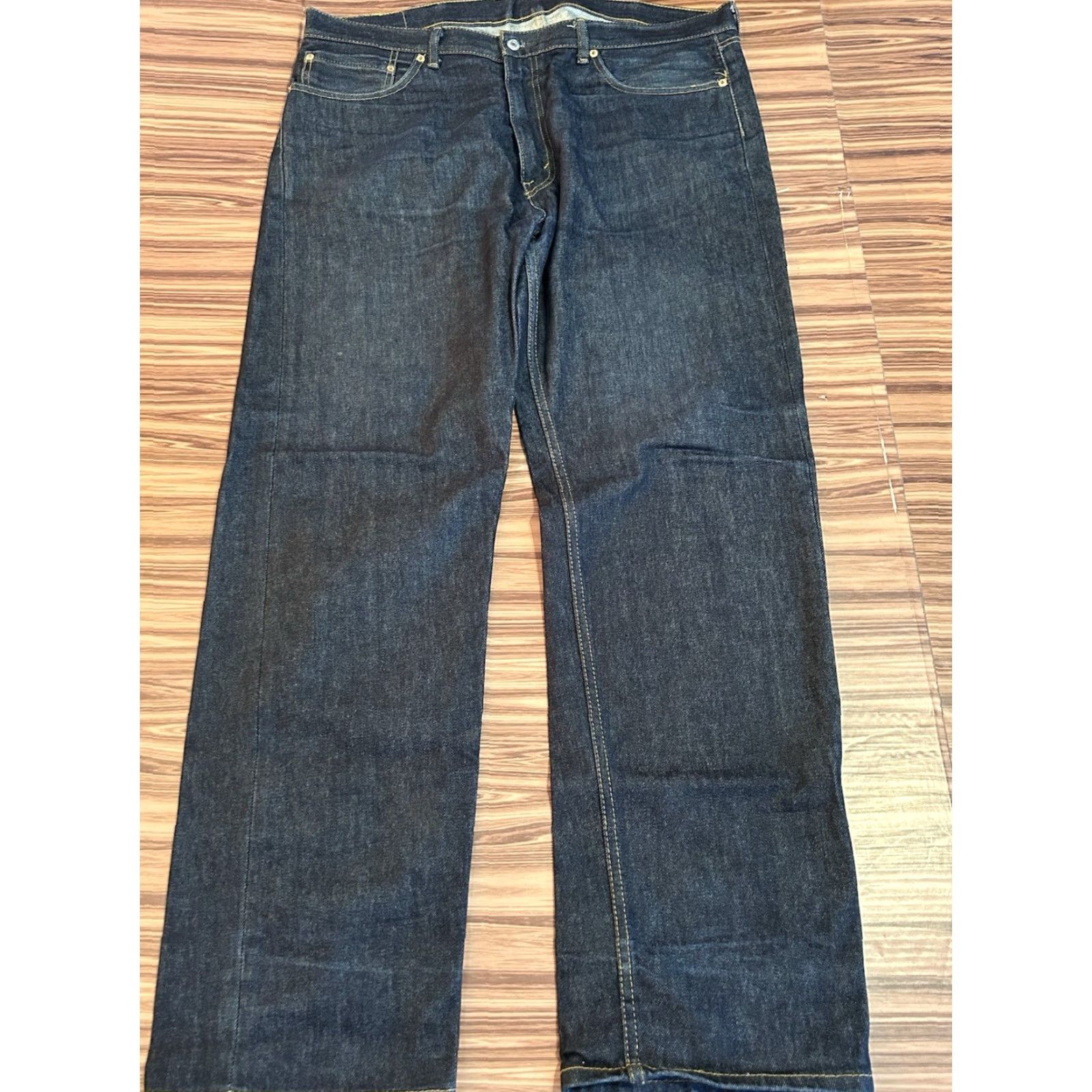 Levi's Levi's 505 Jeans Mens 40x32 Straight Leg Stretch Denim | 5-Pocket Blue Regular Rise Mid 40 Regular Mens Jeans Size US 40 / EU 56 - 2 Thumbnail