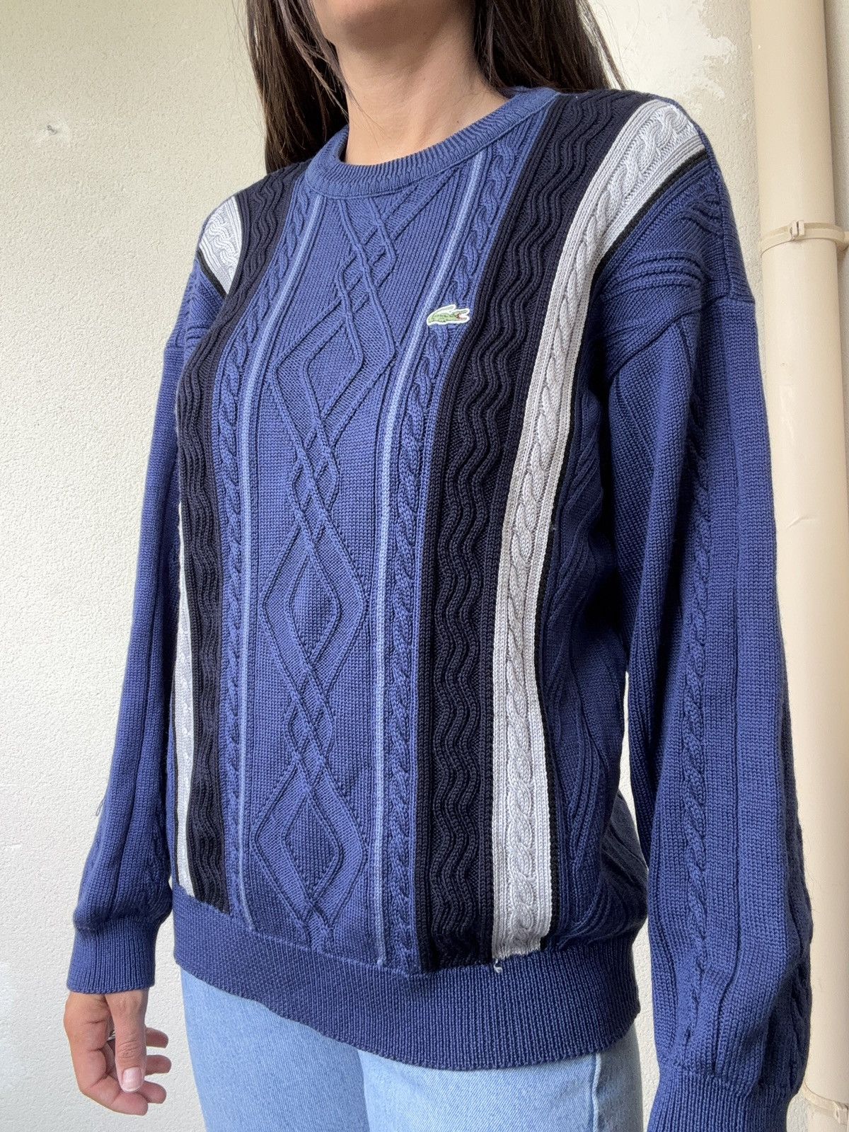 Lacoste Pull Lacoste vintage laine Size US L / EU 52-54 / 3 - 2 Thumbnail