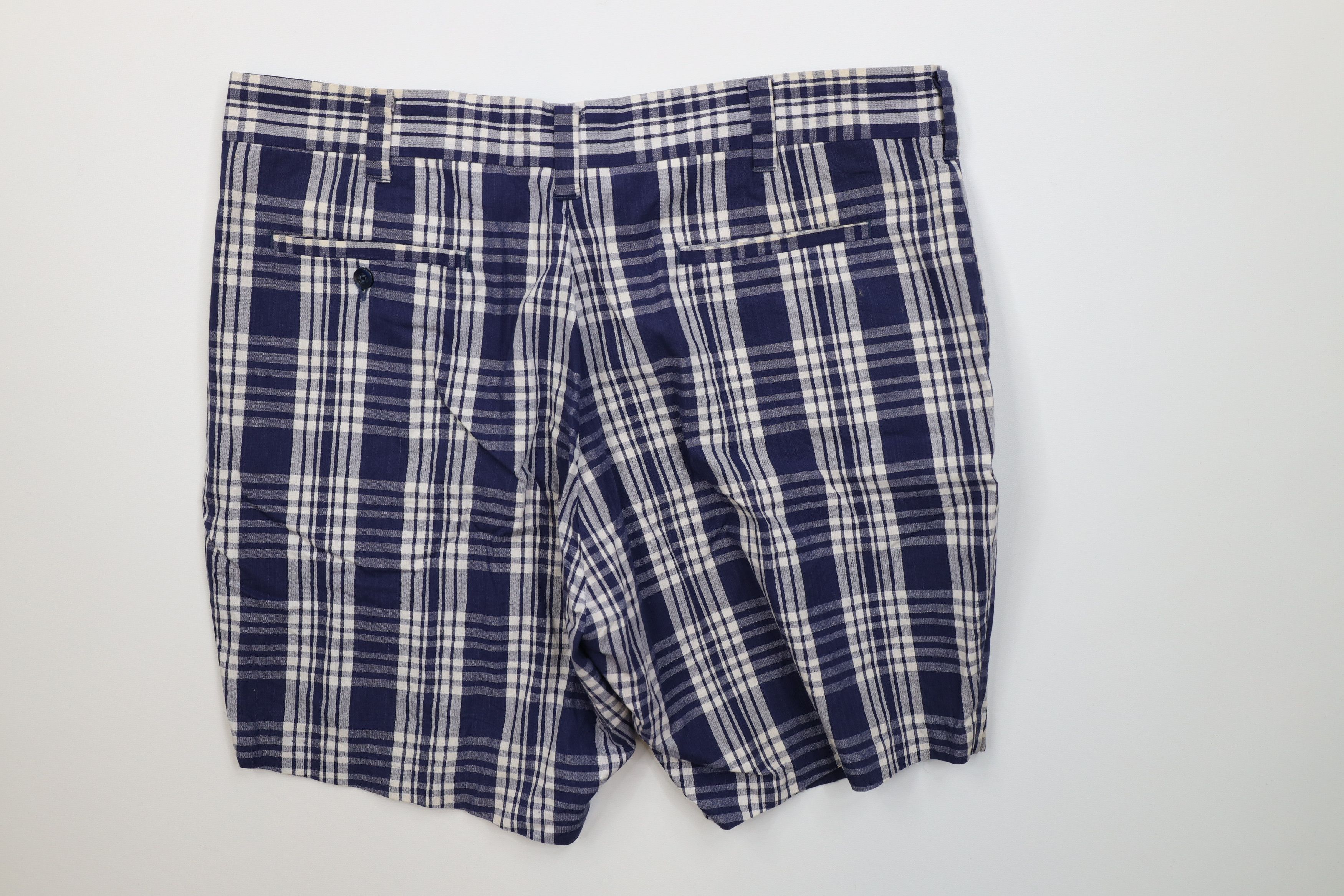 Vintage Vintage 50s 60s Streetwear Above Knee Chino Shorts Blue Size US 38 / EU 54 - 10 Thumbnail
