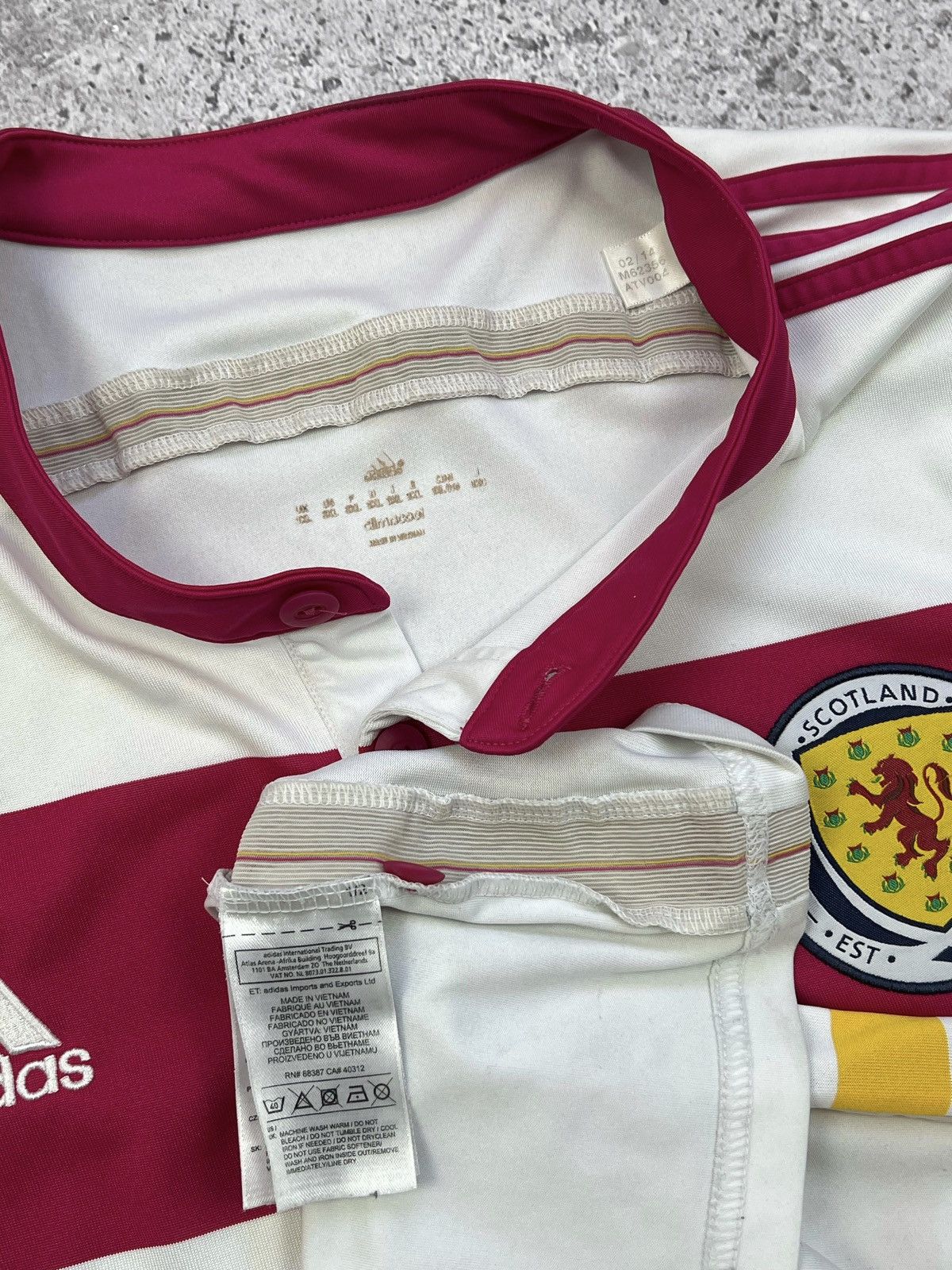 Adidas Adidas Scotland Away 2014/2015 Soccer Jersey Football Size US XXL / EU 58 / 5 - 4 Thumbnail
