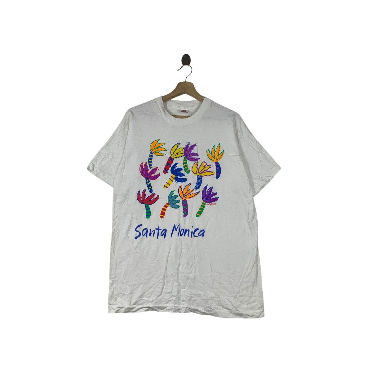 Other Vintage 90’ SANTA MONICA SALLY HUSS Illustration Tee Shirt Size US L / EU 52-54 / 3 - 1 Thumbnail