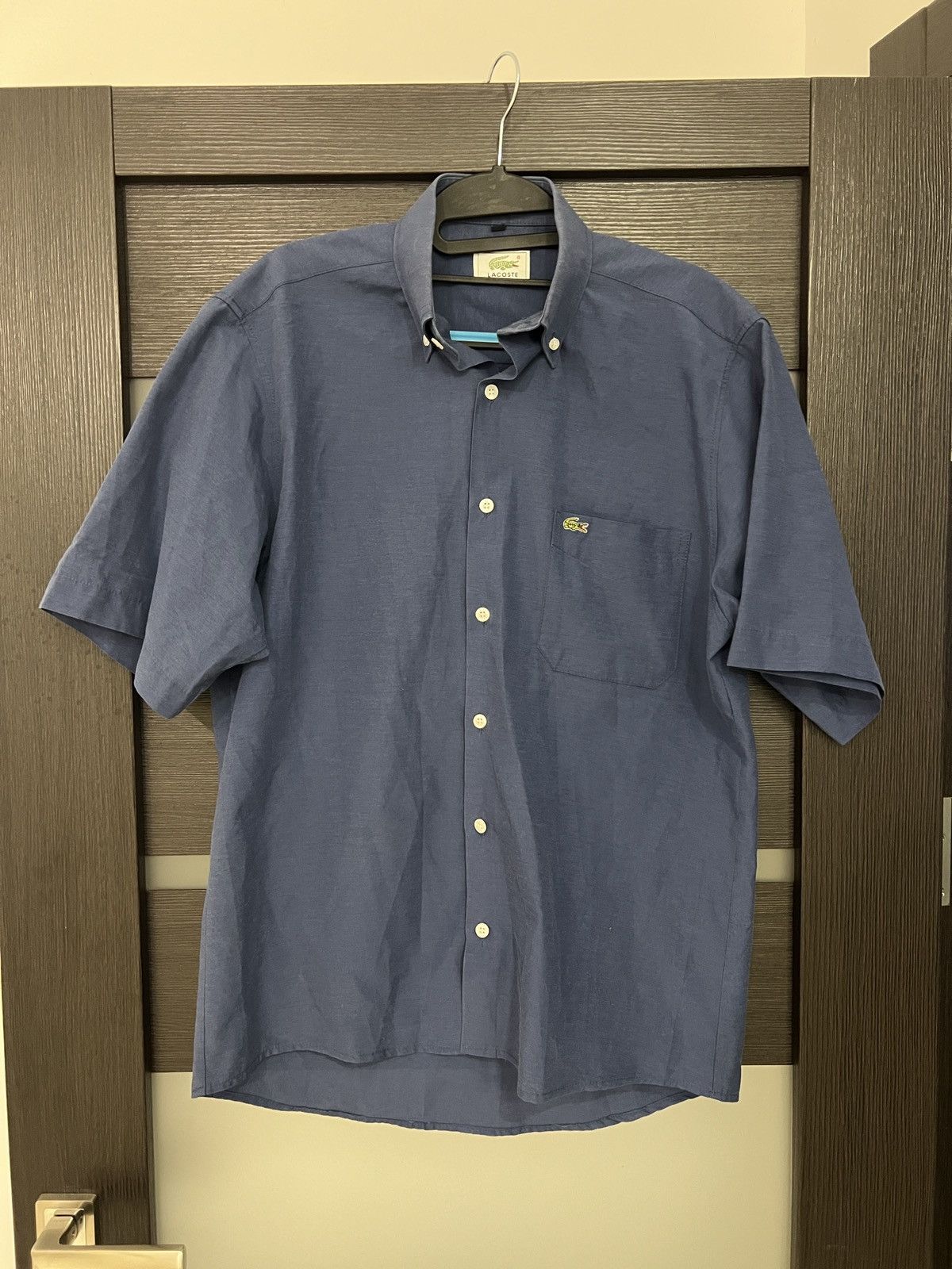 Lacoste vintage lacoste short sleeve button down shirt with logo Size US M / EU 48-50 / 2 - 1 Thumbnail