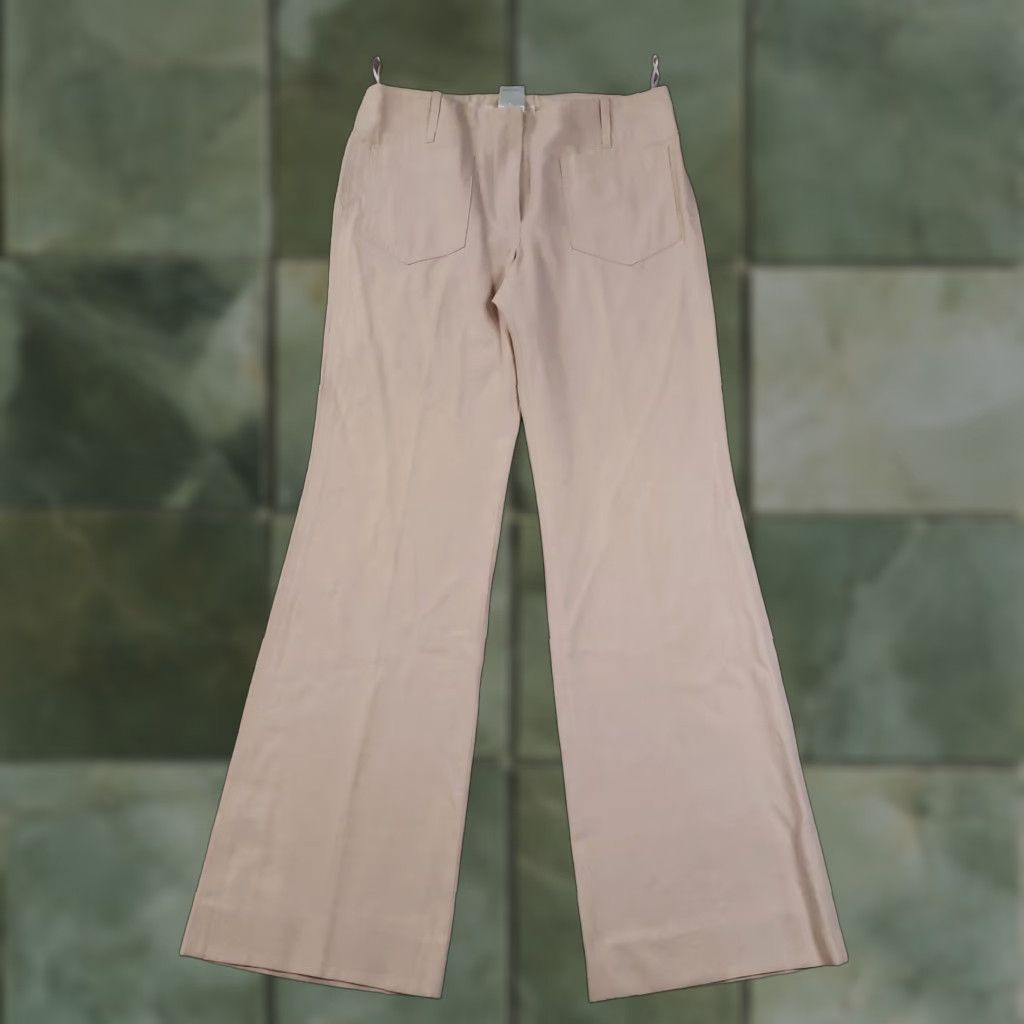 Vintage VINTAGE Chloé Pants Womens FR 38 Pants Beige Bootcut Zip Fly Pockets 30x31 Made in France Womens Size 26" / US 2 / IT 38 - 1 Thumbnail