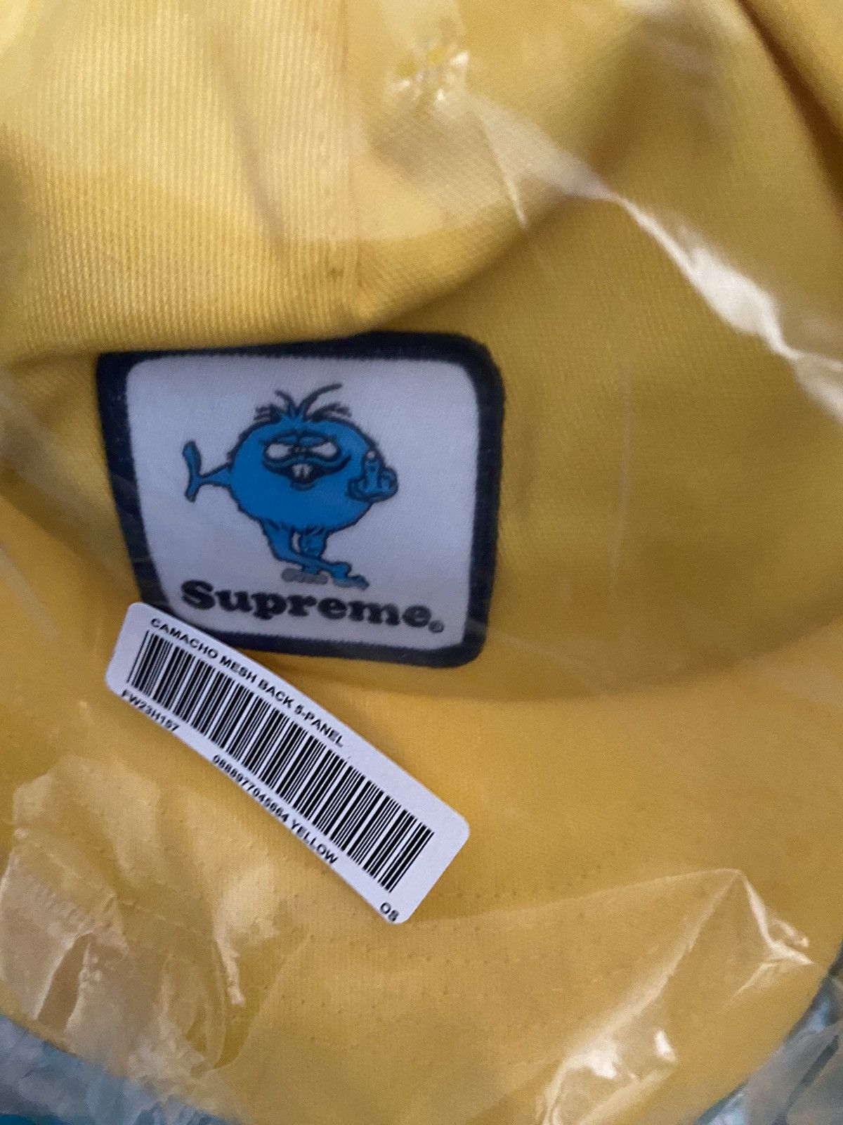 Supreme Supreme Camacho Mesh Back 5-Panel Yellow (FW23) Size ONE SIZE - 5 Thumbnail