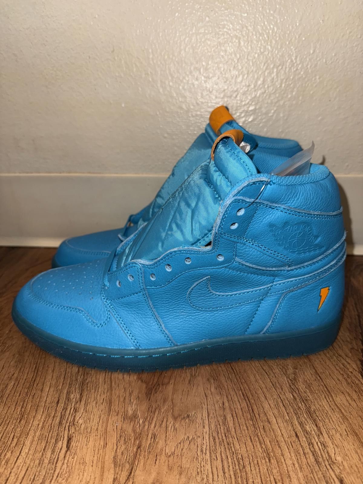 Nike Jordan 1 Retro High Gatorade Blue Lagoon Size US 10.5 / EU 43-44 - 2 Thumbnail