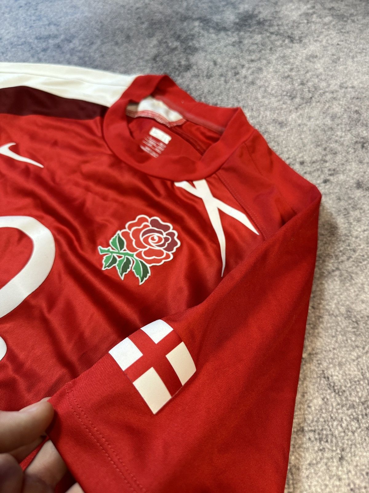 Nike × Vintage vintage Nike England O2 Rugby Streetwear rare Jersey VTg L Size US L / EU 52-54 / 3 - 3 Thumbnail