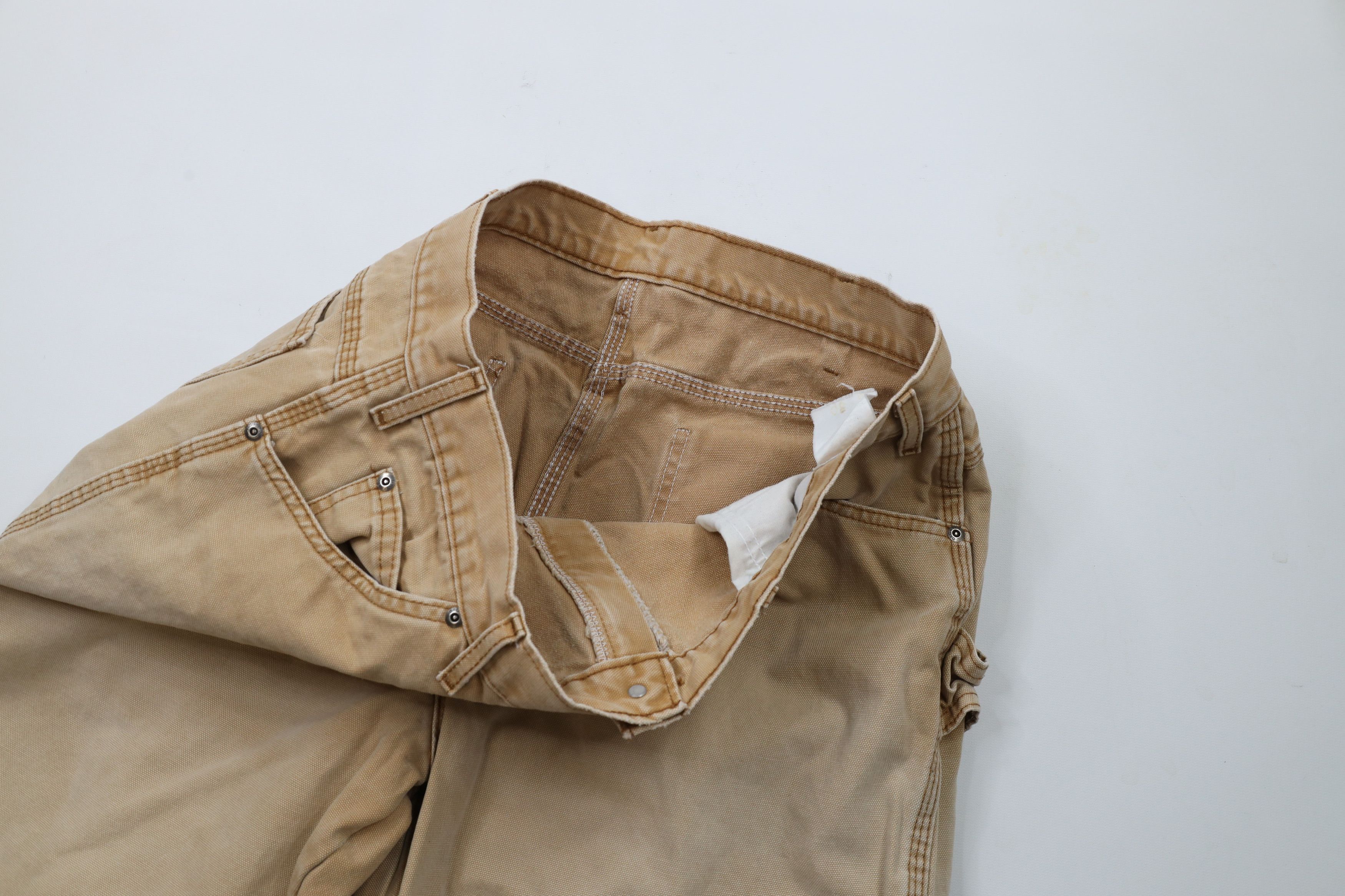 Dickies × Vintage Vintage Dickies Canvas Wide Leg Dungaree Work Pants Brown Size US 34 / EU 50 - 7 Thumbnail