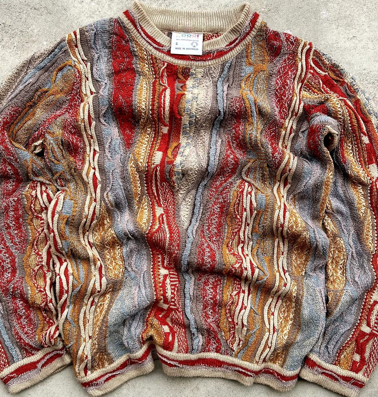 Coogi 💥GRAIL💥 CRAZIEST COOGI 3D CABLE KNIT Size US M / EU 48-50 / 2 - 2 Thumbnail