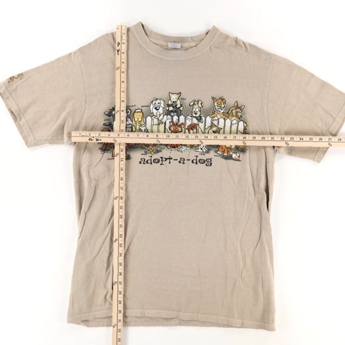 Vintage Crazy Shirt Adopt a Dog Solid T-Shirt Stone Men's L Shirt Mens L Stone Adopt a Dog Solid T-Shirt Crazy Shirt Size US L / EU 52-54 / 3 - 3 Thumbnail