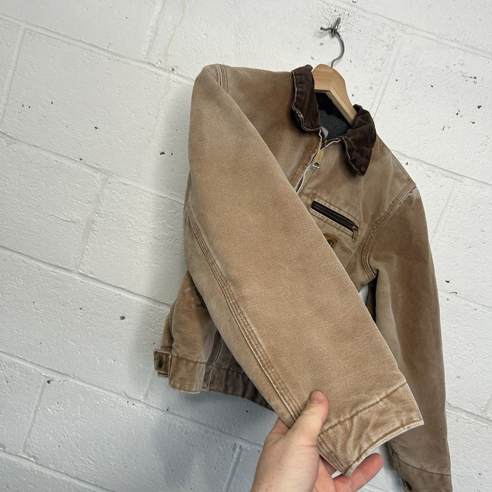 Carhartt Y2K Carhartt Sherpa-Lined Detroit Jacket “Brown” YYJ97 BRN Size XS / US 0-2 / IT 36-38 - 6 Thumbnail