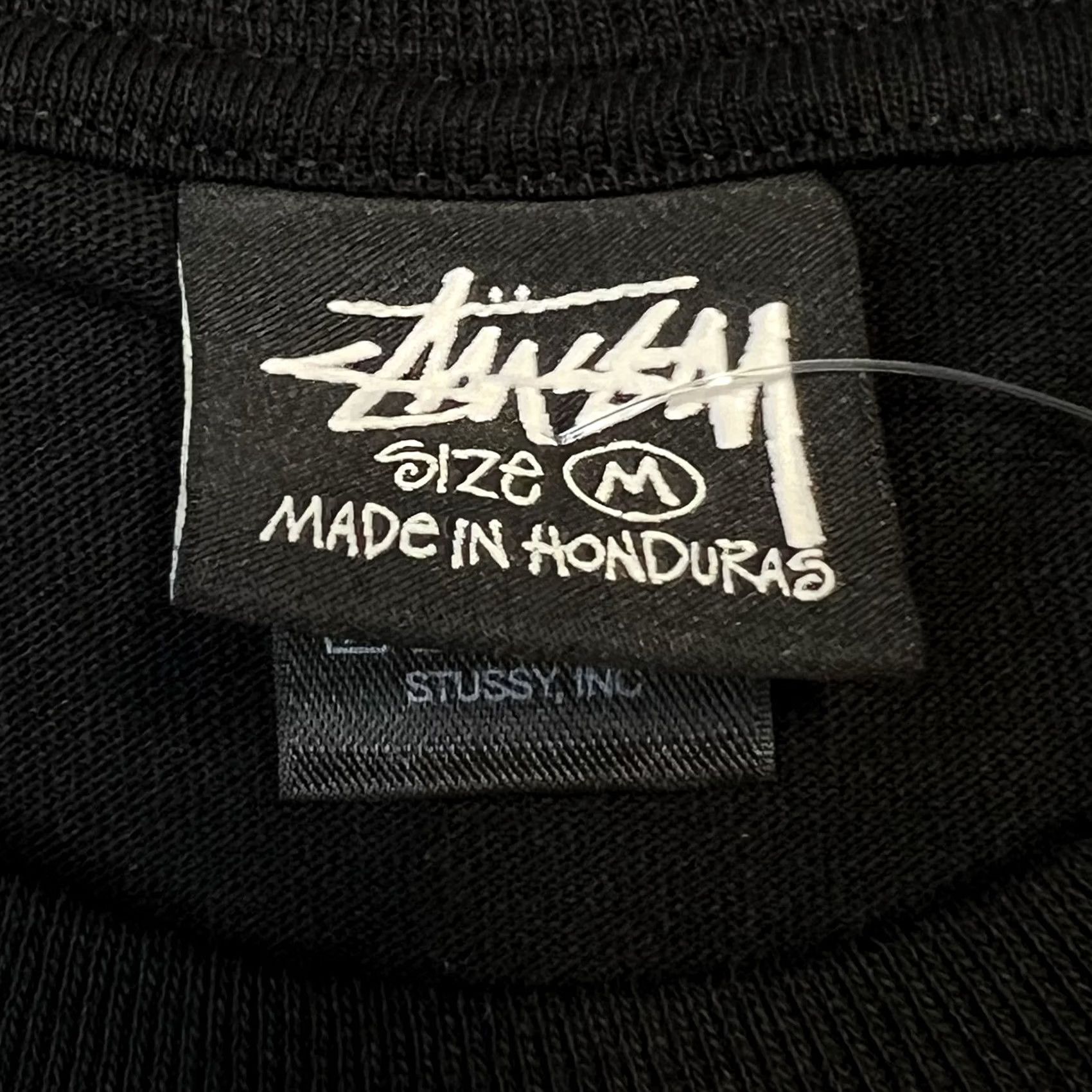 Vintage VINTAGE Stussy World Tour Tee Shirt Black Mens M Size Short Sleeve Logo 2020s Graphic Print Crew Neck Size US M / EU 48-50 / 2 - 5 Thumbnail