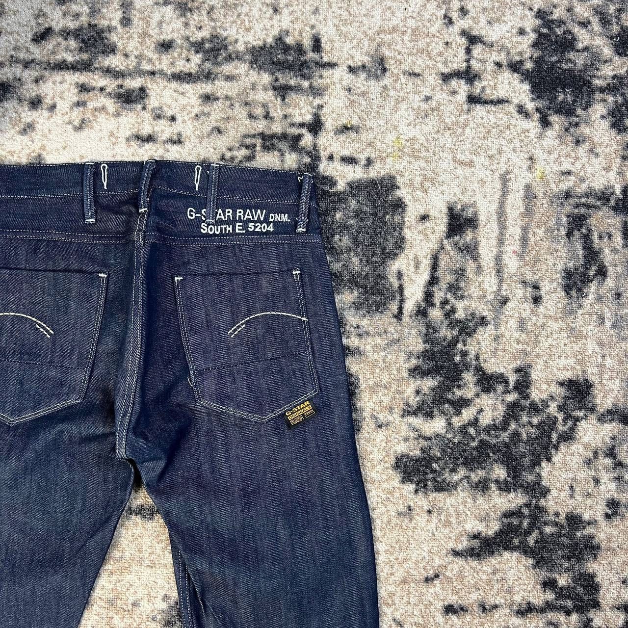 G-Star G-Star Raw Japanese Y2K Slim Fit Deep Blue Denim Jeans Size US 30 / EU 46 - 3 Thumbnail