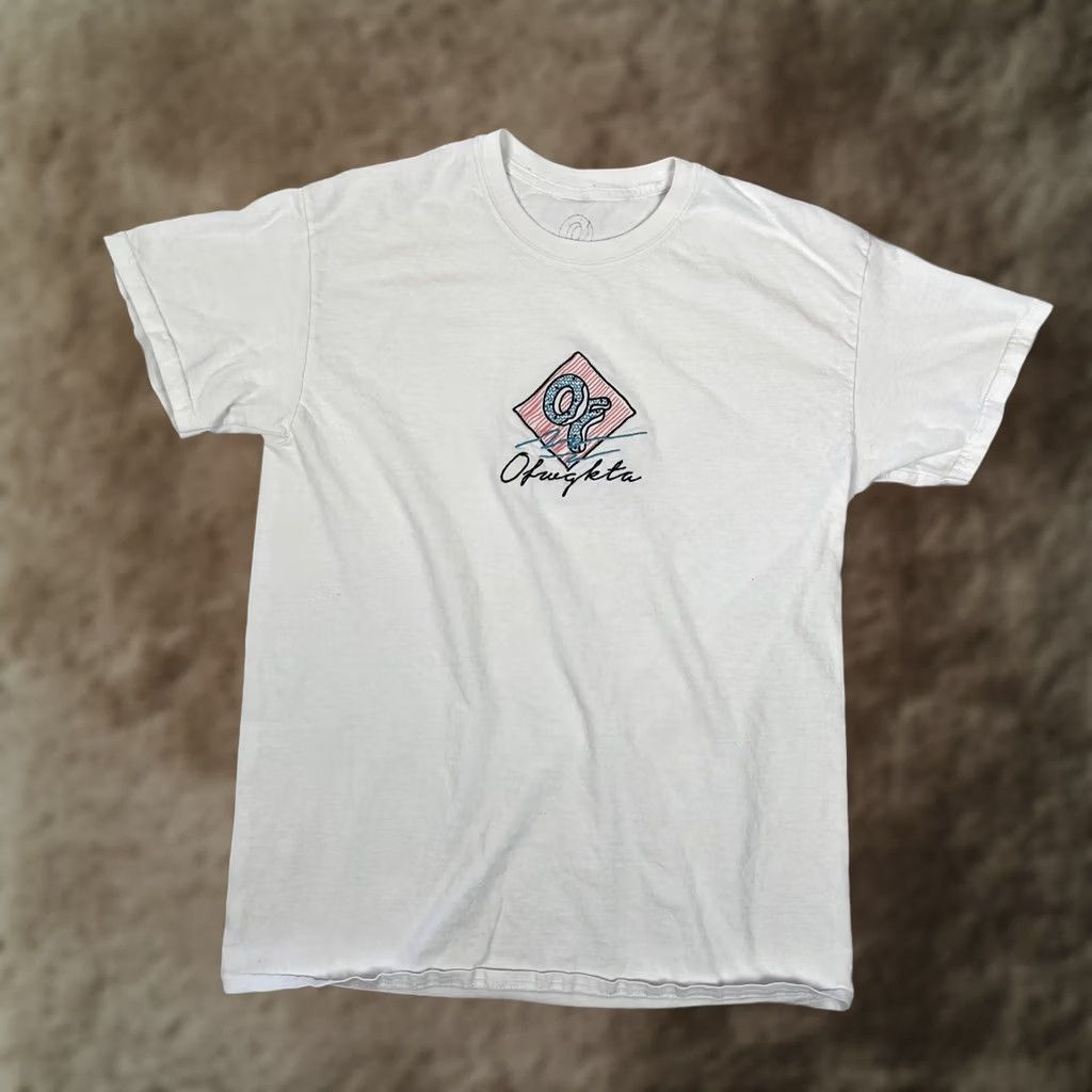Odd Future VINTAGE? No. Odd Future Shirt Mens M White Embroidered OFWGKTA Hip Hop Streetwear Size US M / EU 48-50 / 2 - 1 Thumbnail