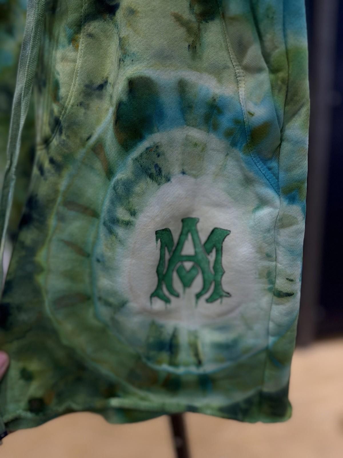 Amiri AMIRI TIE DYE MA SWEATSHORTS S22MJL025 SIZE (M) New Green Size US 32 / EU 48 - 7 Thumbnail
