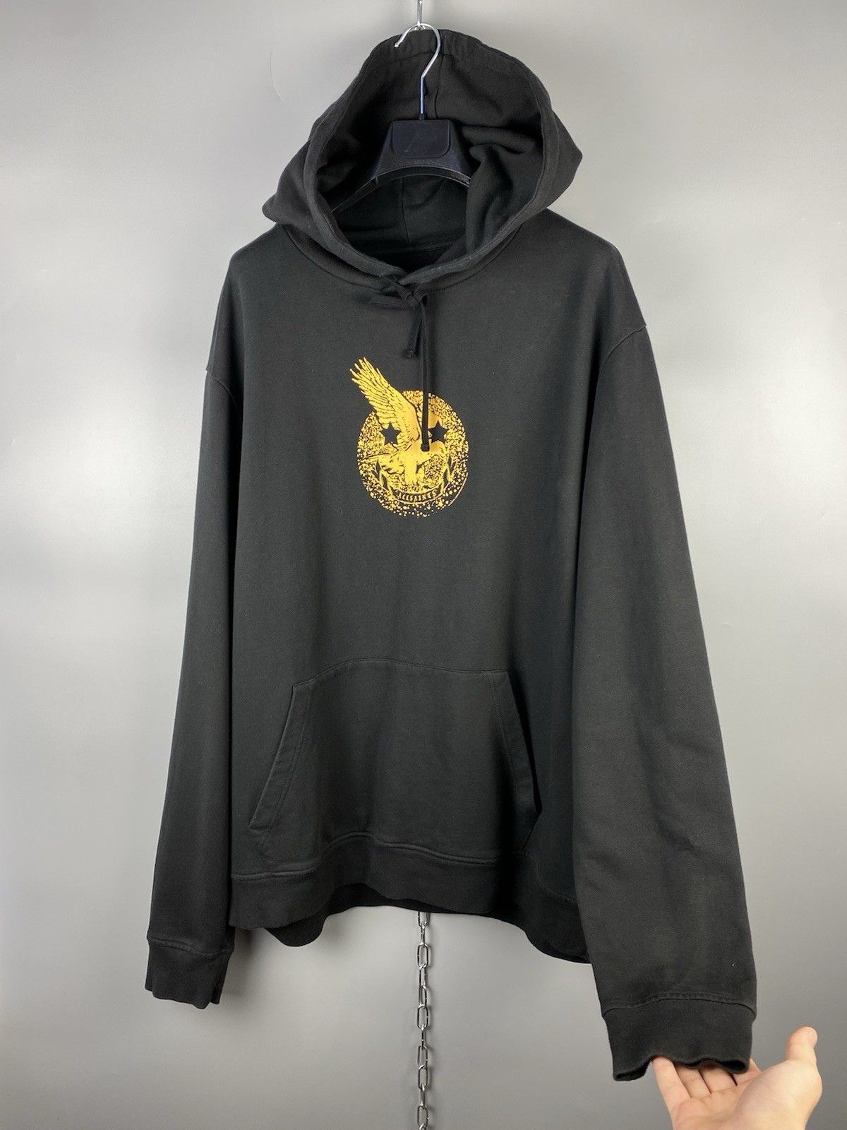Allsaints Allsaints Black Acid Eagle Oth Printed Hoodie Size US XXL / EU 58 / 5 - 9 Thumbnail