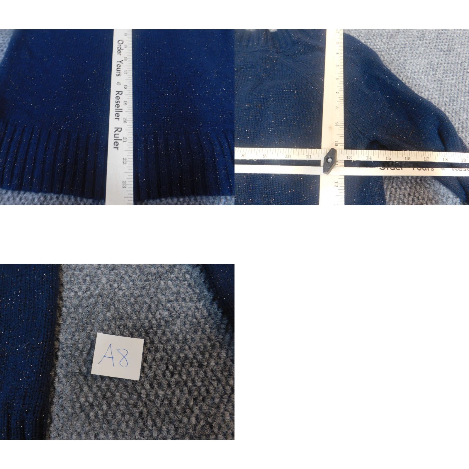 Old Navy Old Navy Womens Sweater S Pullover Crew Neck Long Sleeve Blue Dolman Knit Stretch Logo Casual Regular Vintage No (if needed) Size S / US 4 / IT 40 - 8 Thumbnail