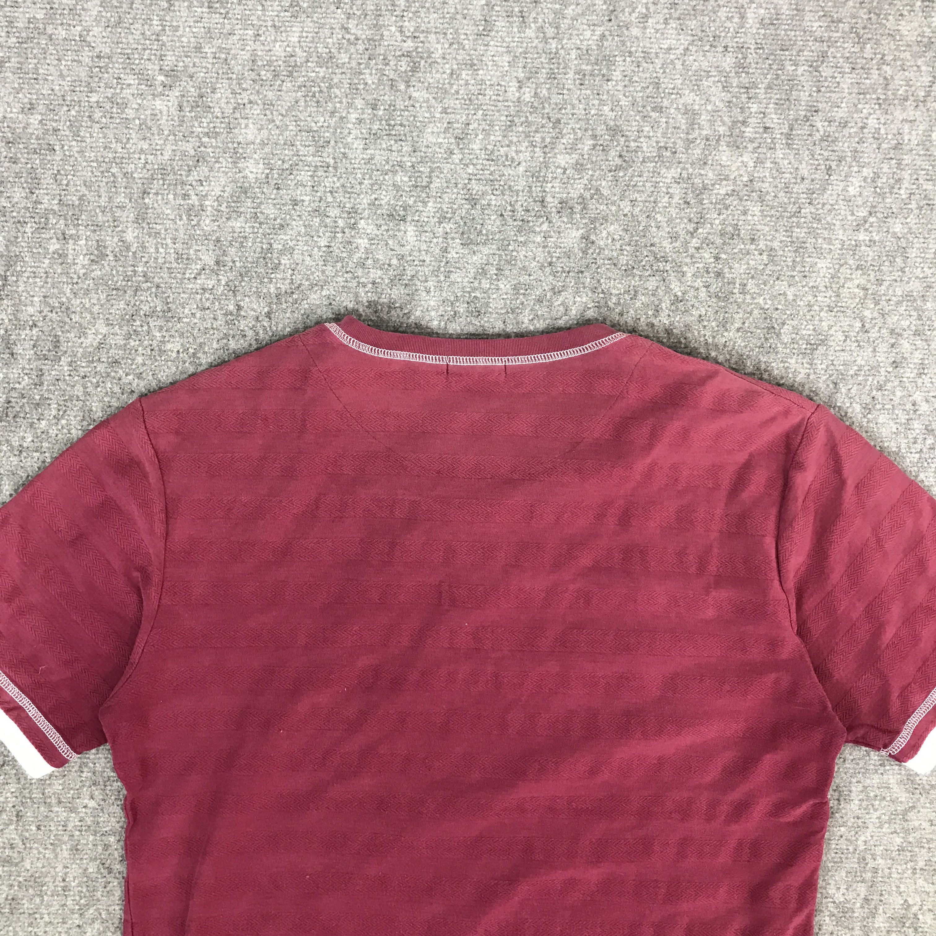 Japanese Brand × Kangol KANGOL JEANS STRIPED LOGO DESIGN DOUBLE TSHIRTS Size US XL / EU 56 / 4 - 4 Thumbnail