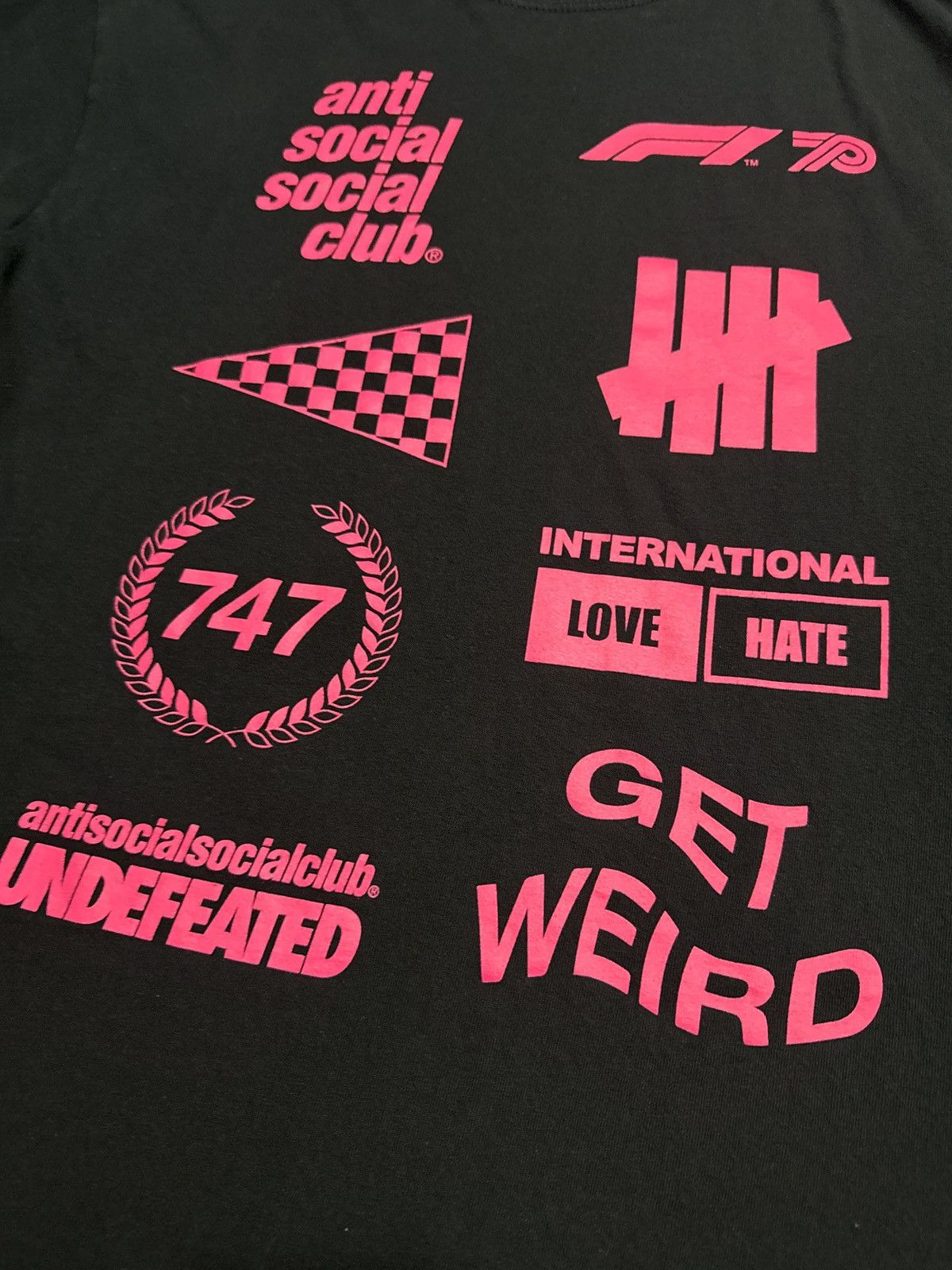 Anti Social Social Club × Undefeated ASSC x UDFTD x F1 T-Shirt Size US L / EU 52-54 / 3 - 3 Thumbnail