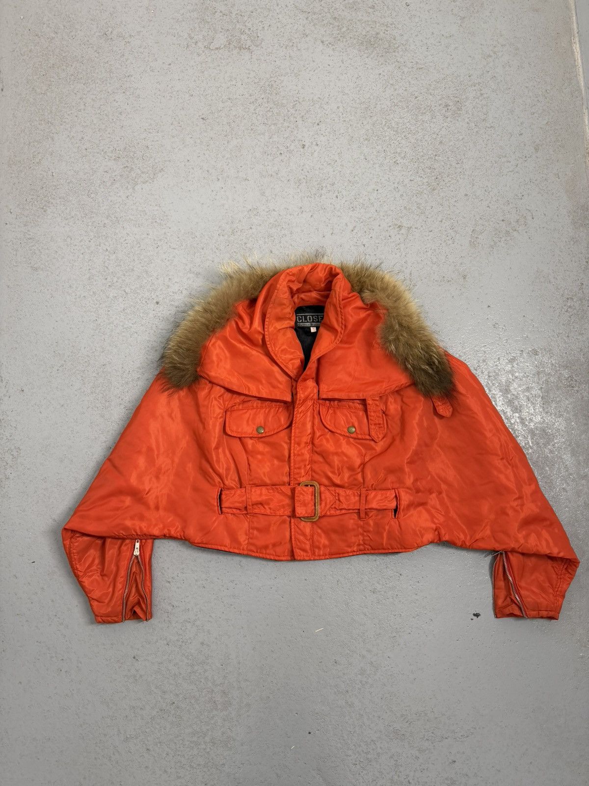 CLOSED × Marithe + Francois Girbaud 80s Marithe Francouis Girbaud For Closed Fur Jacket Size M / US 6-8 / IT 42-44 - 2 Thumbnail