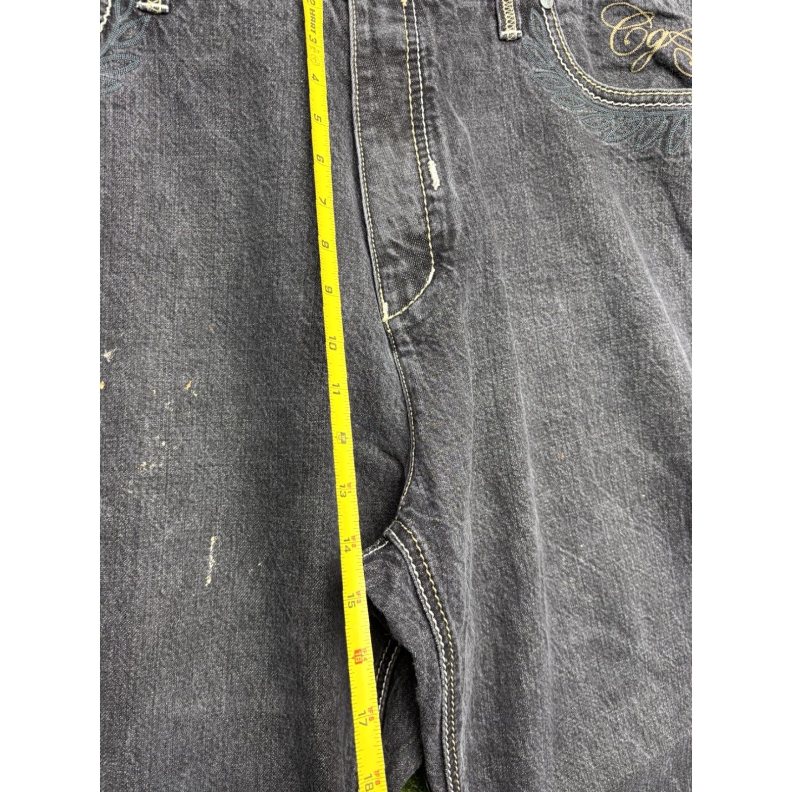 Coogi VINTAGE COOGI Jeans Mens 42 Hip Hop 90s 2000s Y2K Grunge Embroidered Logo Baggy 5-Pocket Denim Black Mens Jeans Size US 42 / EU 58 - 4 Thumbnail