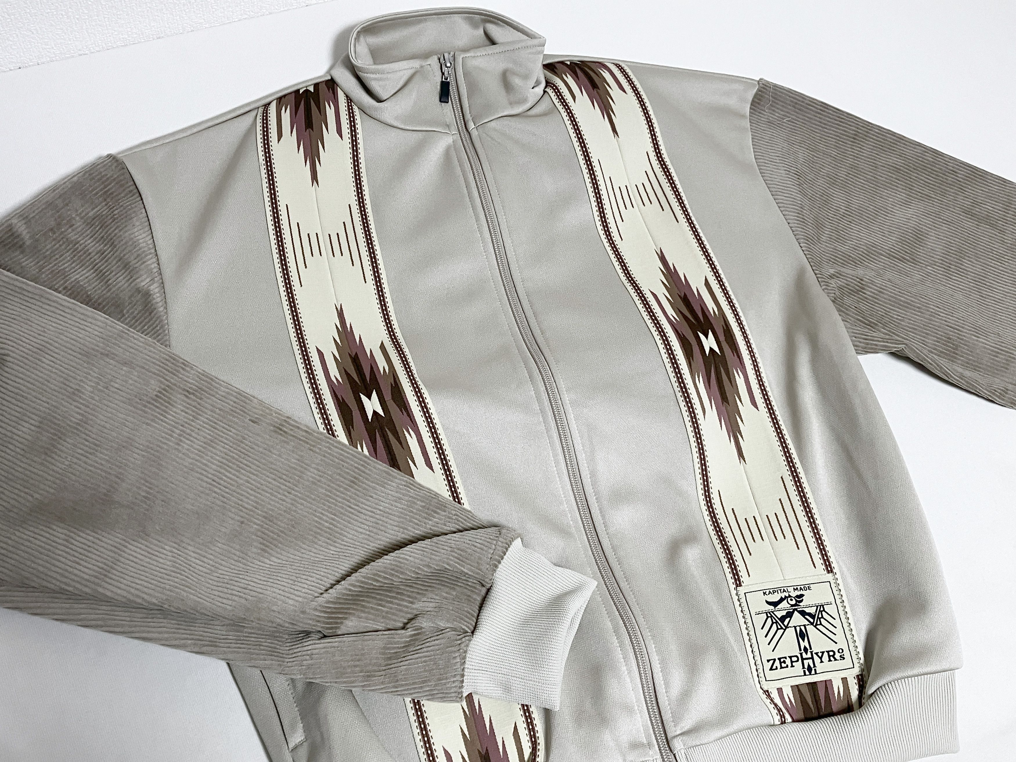 Kapital KAPITAL smooth jersey KOCHI & ZEPHYR track jacket beige M Size US M / EU 48-50 / 2 - 4 Thumbnail
