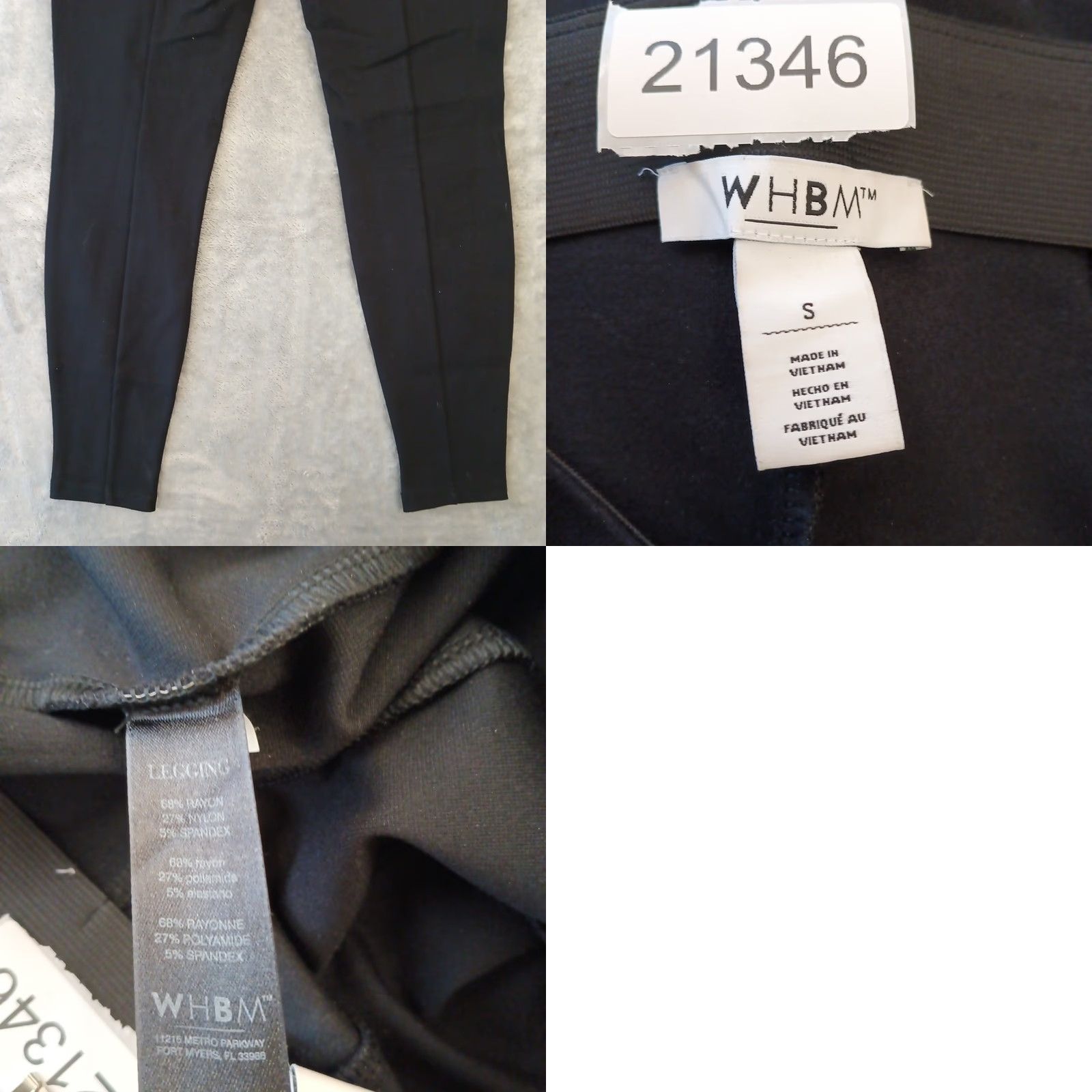 White House Black Market White House Black Market Legging Ankle Pants Womens Small Black Pull On Stretch Size 28" / US 6 / IT 42 - 8 Thumbnail