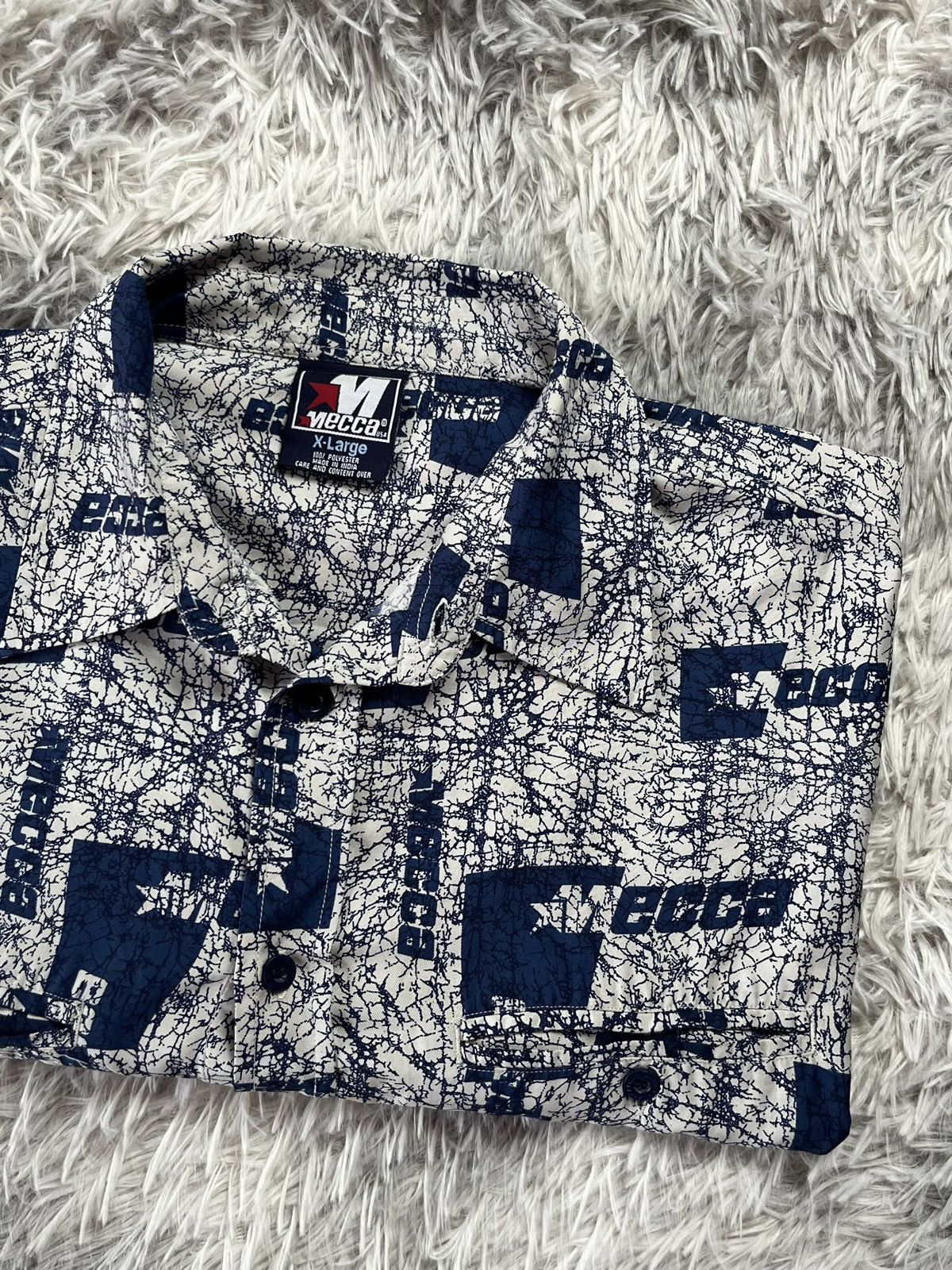Mecca Vintage Mecca usa shirt over print Size US XL / EU 56 / 4 - 2 Thumbnail