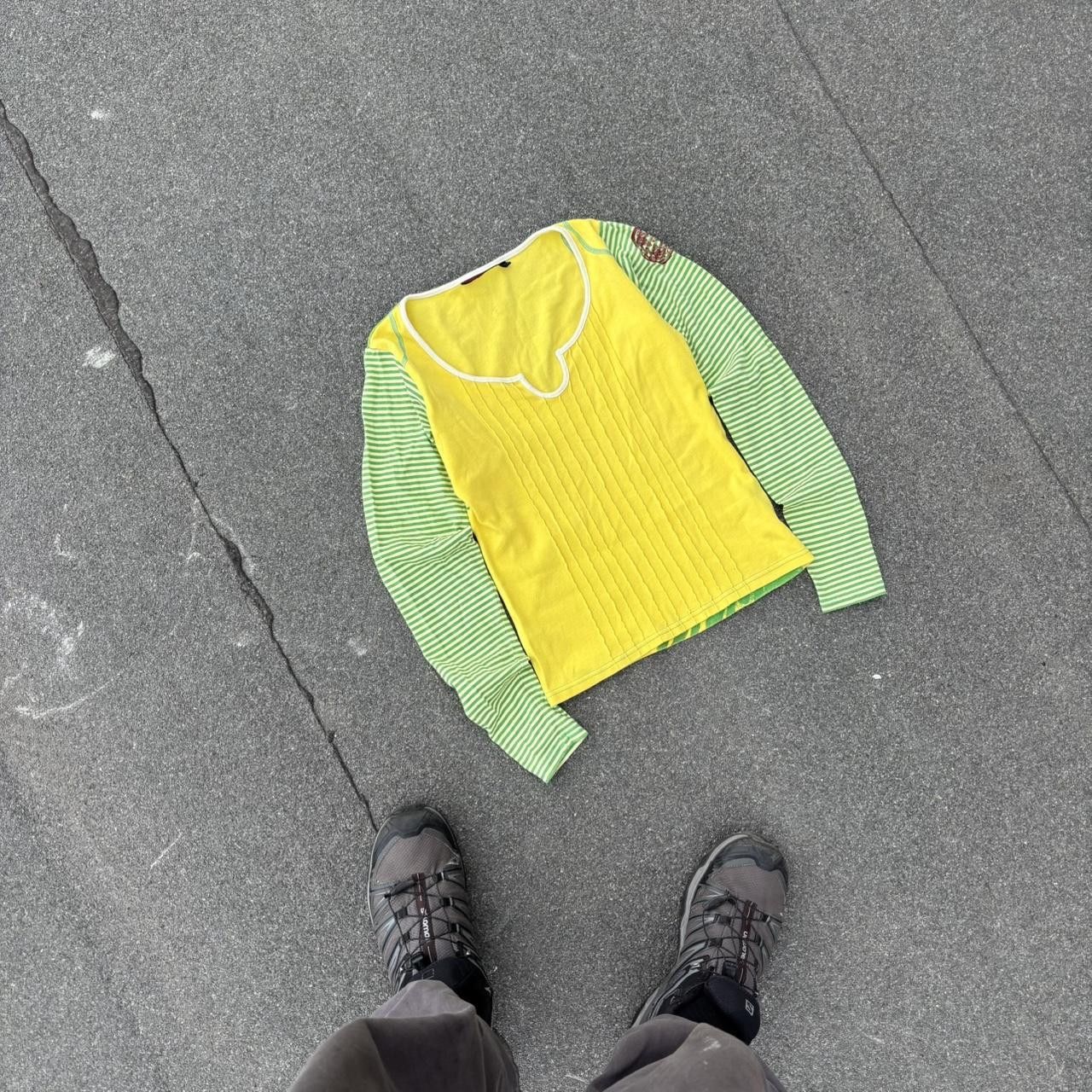 Japanese Brand × Vintage Vintage y2k avant garde archive colourful top Size S / US 4 / IT 40 - 2 Thumbnail