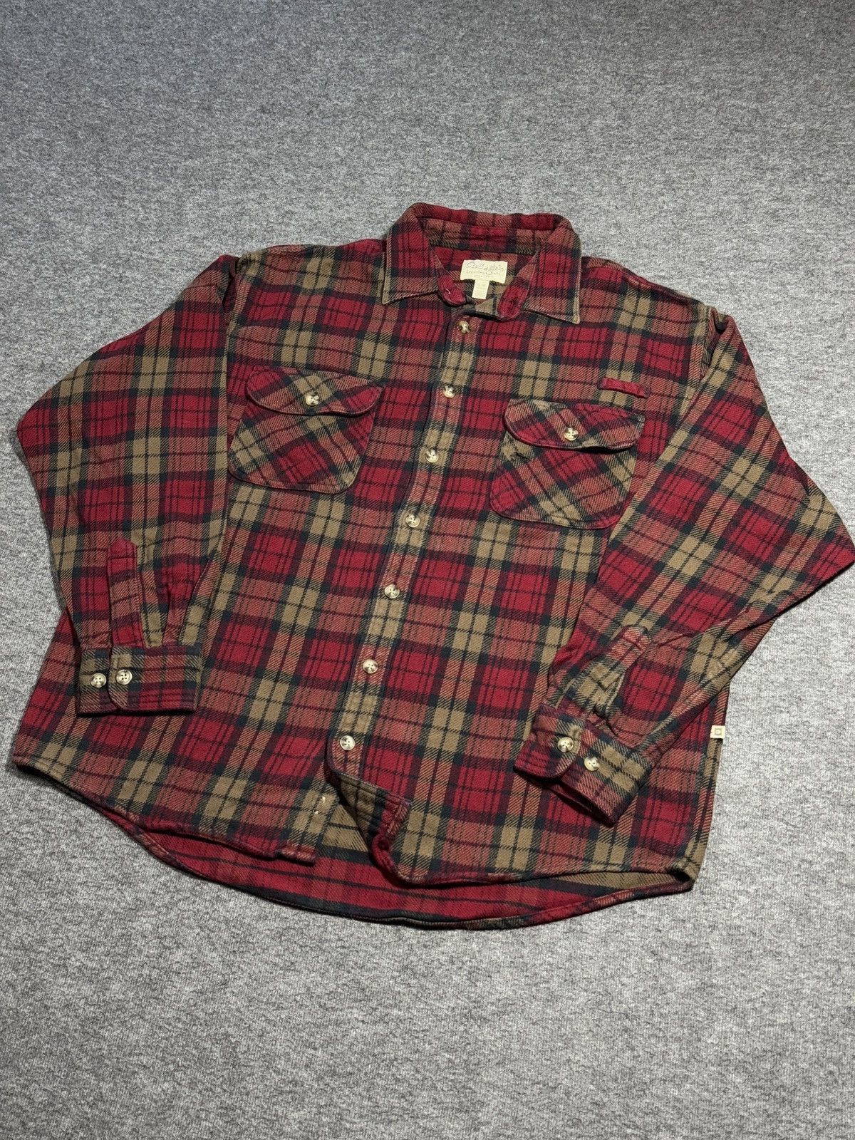 Flannel vintage flannel Cabelas plaid shirt checkered 90s Y2K Size US XL / EU 56 / 4 - 9 Thumbnail
