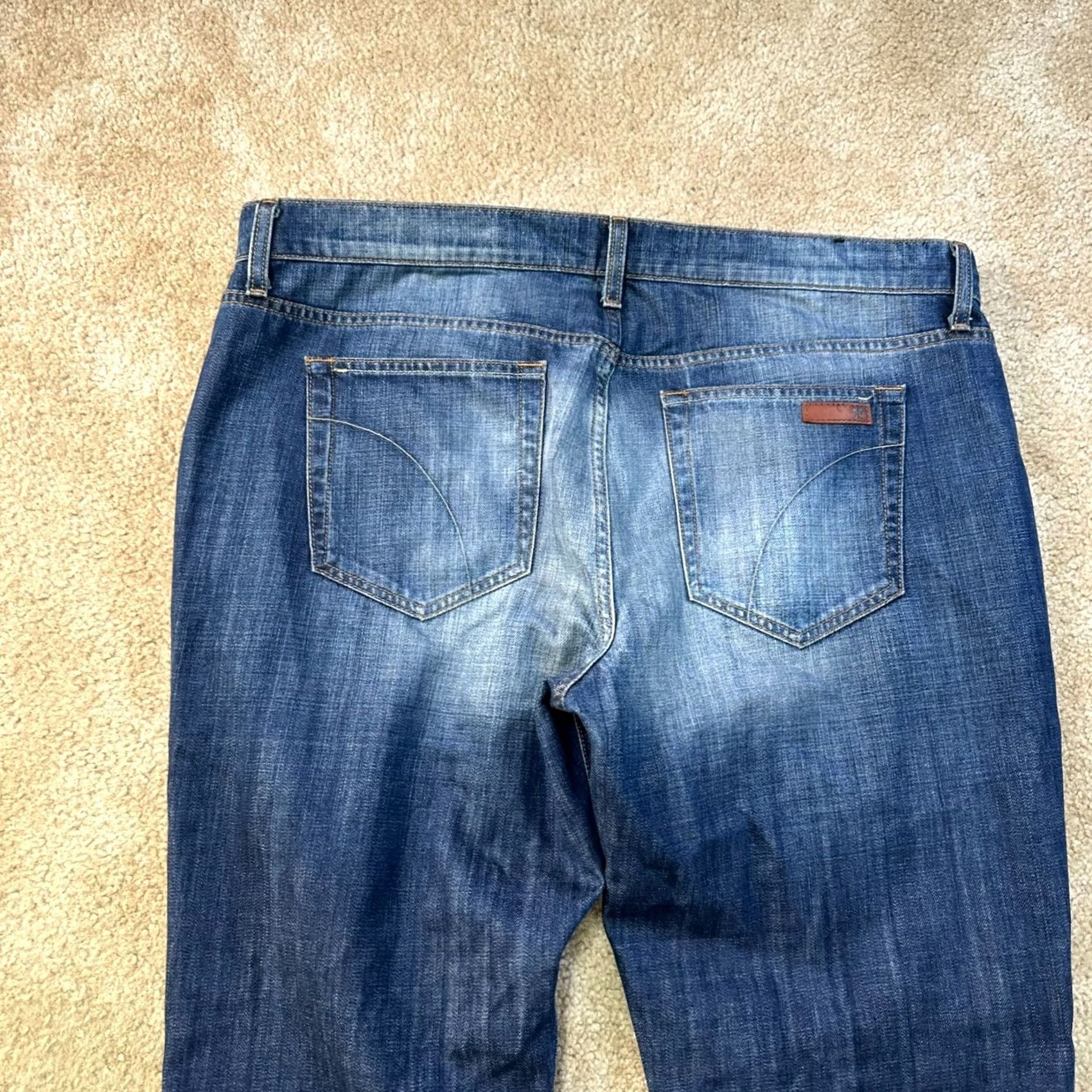 Vintage Joe's Jeans The Rebel Straight Leg Jeans Men 40x34 Blue Denim Jeans Regular Distressed 5-Pocket Denim Wash Dark Comfort Stretch N/A Size US 40 / EU 56 - 7 Thumbnail