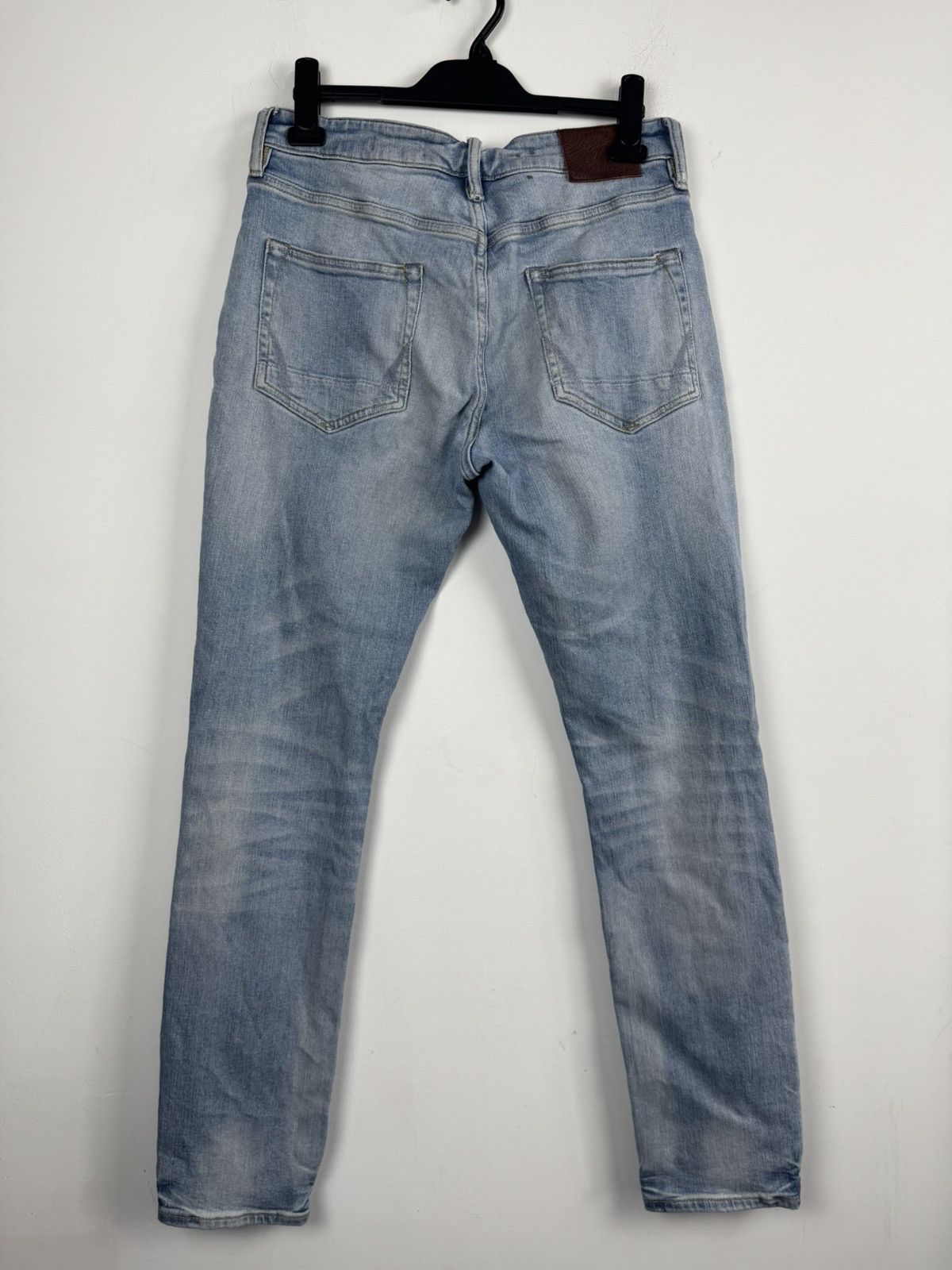 Allsaints All Saints Rex Damaged Distressed Blue Faded Denim Jeans Size US 31 - 2 Thumbnail