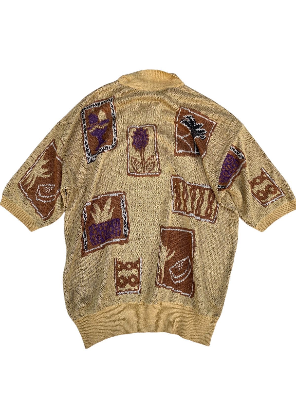 Louis Feraud × Vintage Vtg Louis Feraud Sweater Knit Over Print Size US L / EU 52-54 / 3 - 3 Thumbnail