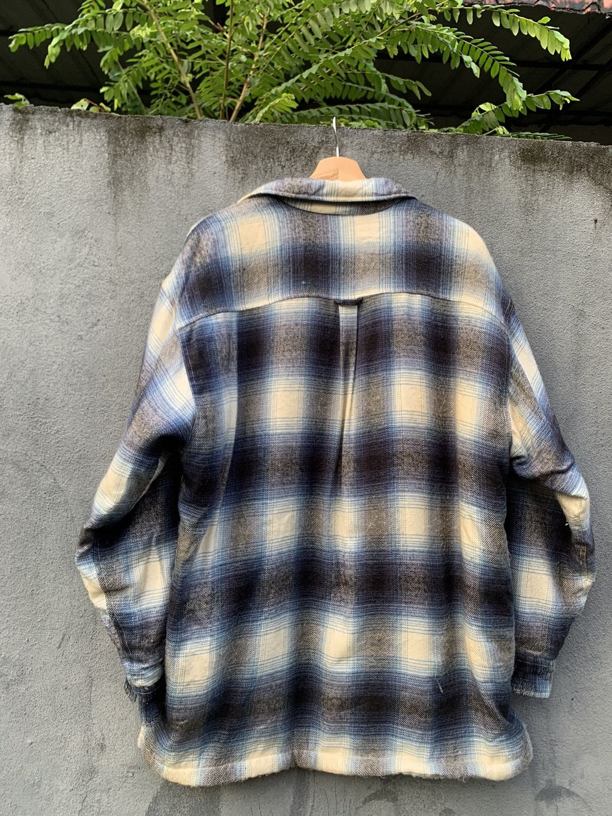Japanese Brand 👹Vintage BAYLEAF Oversized Fleece Lined Flannel Jacket Size US XXL / EU 58 / 5 - 10 Thumbnail
