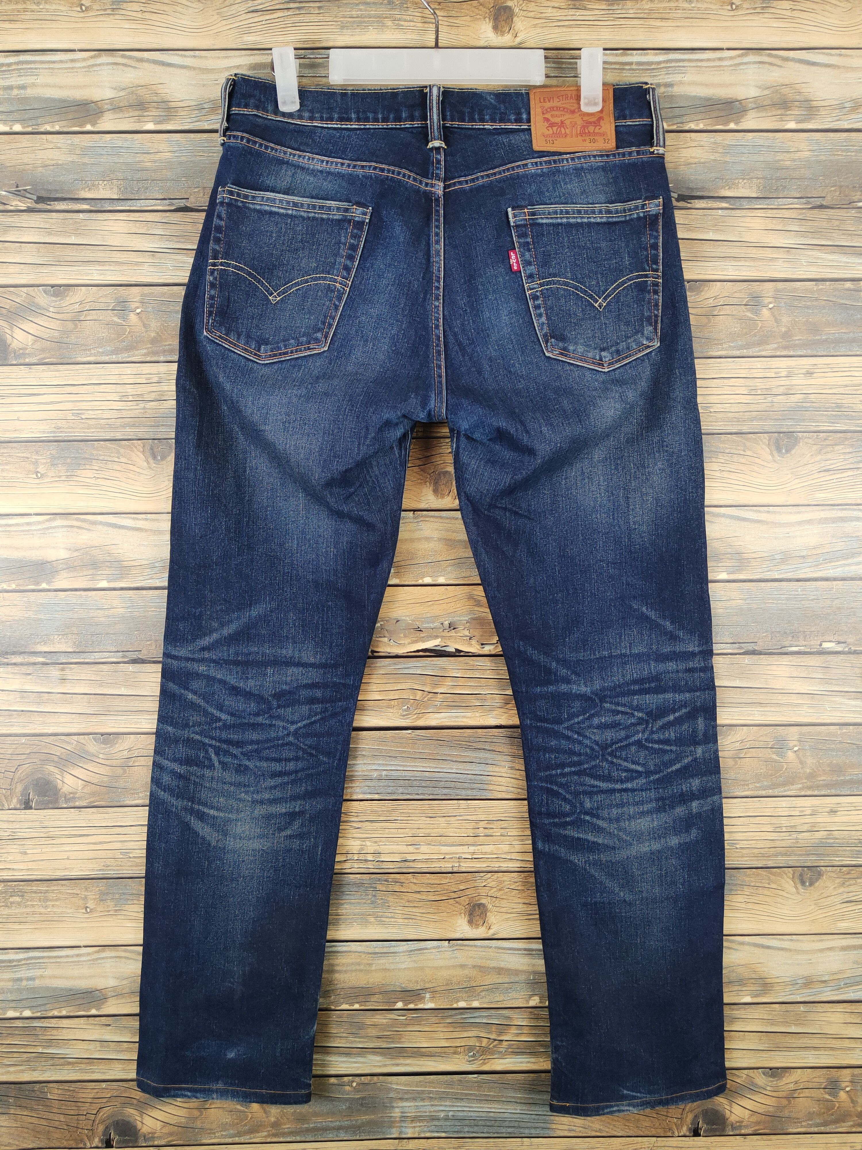 Levi's Levi's Dark Blue Distressed Ripped Jeans #W1401 Size US 31 - 7 Thumbnail