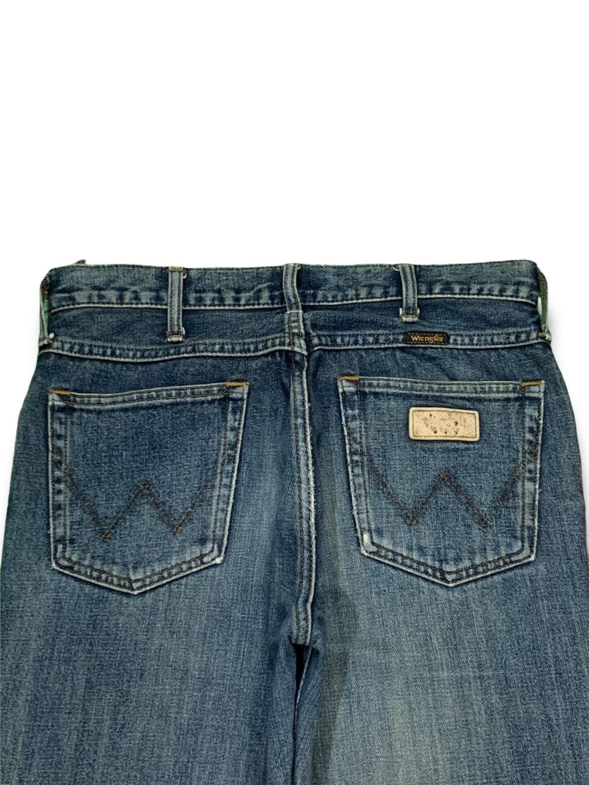 Wrangler SALES🔥Vintage Wrangler Mud Wash Distress Flare Style Jeans Size US 30 / EU 46 - 8 Thumbnail