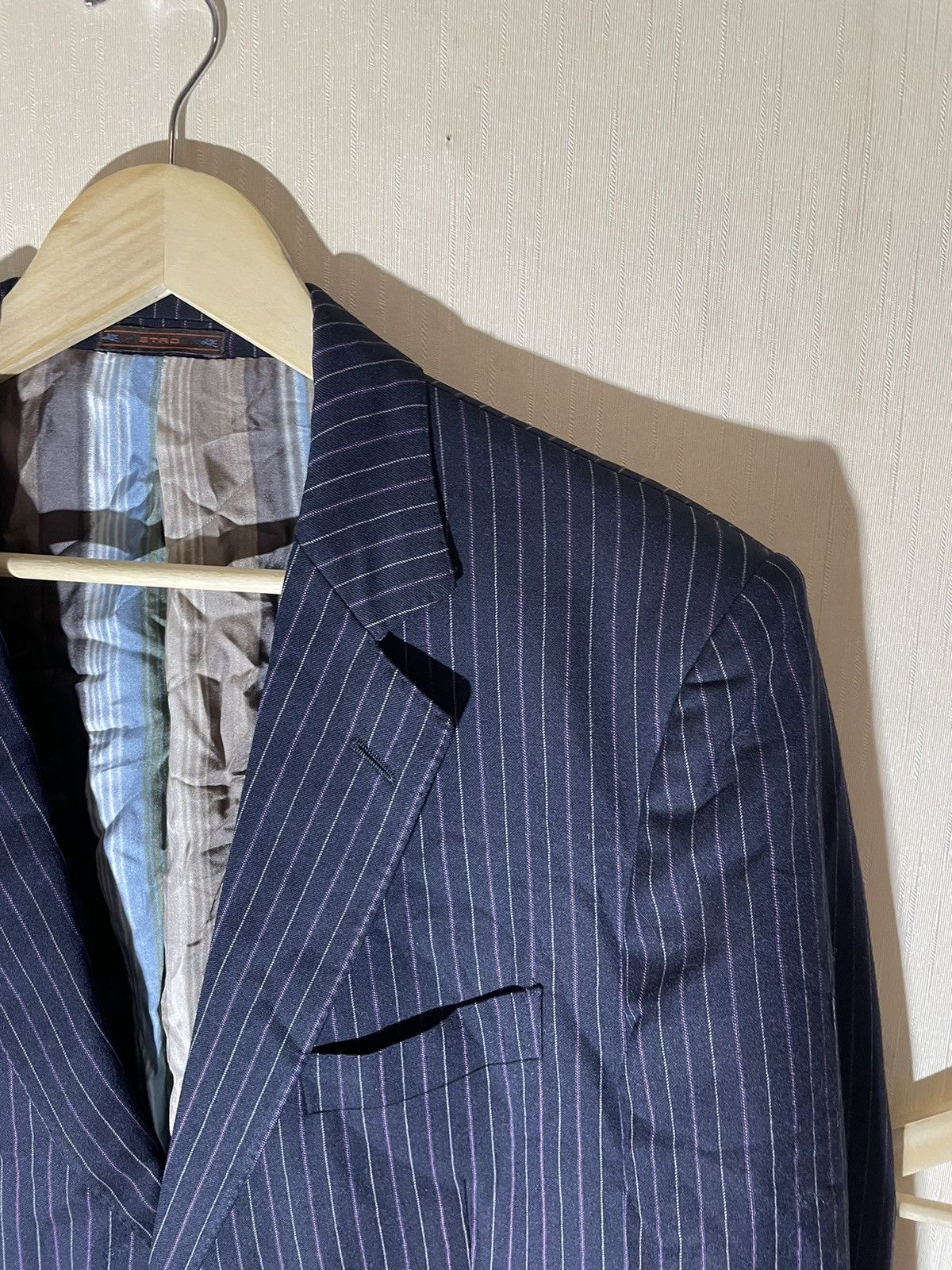 Designer × Etro Etro Vintage Wool Blazer Size 54R - 2 Thumbnail
