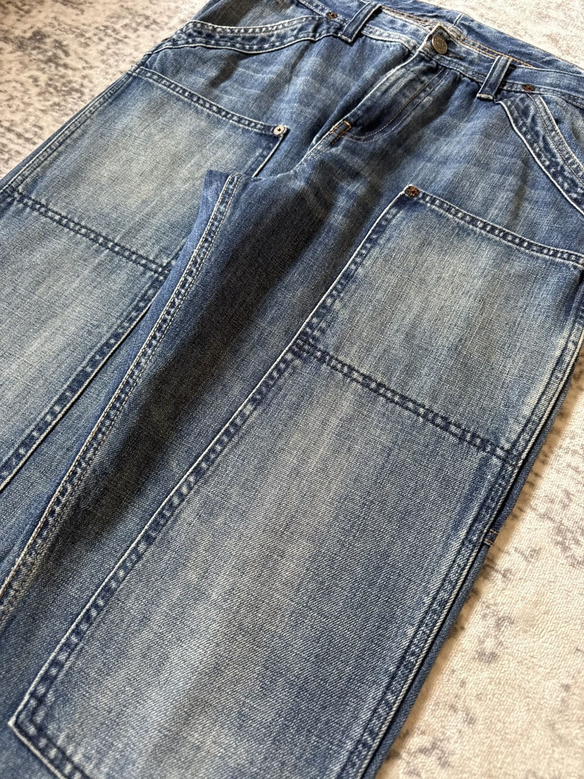 RRL Ralph Lauren Polo Ralph Lauren Double Knee Carpenters Denim Pants Size US 30 / EU 46 - 5 Thumbnail