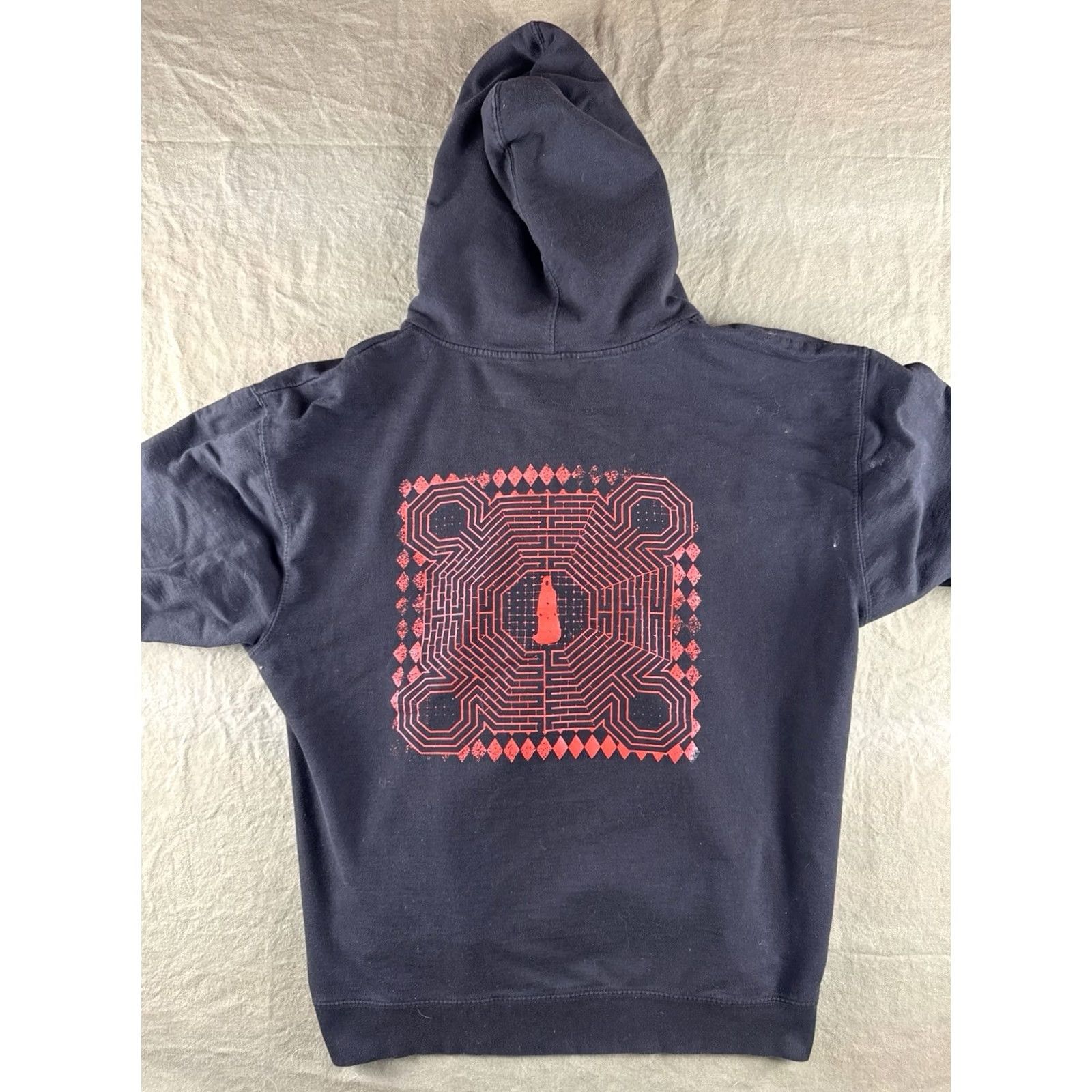 Vintage Independent Trading Company Hoodie 2XL Black Long Sleeve Full Zip 90s Music Rock Band Shirt Mens Size US XXL / EU 58 / 5 - 2 Thumbnail