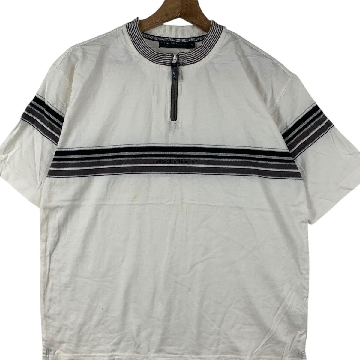 Vintage Vintage HIROMICHI NAKANO GOLF Collection Half Zipper Tee Size M / US 6-8 / IT 42-44 - 3 Thumbnail