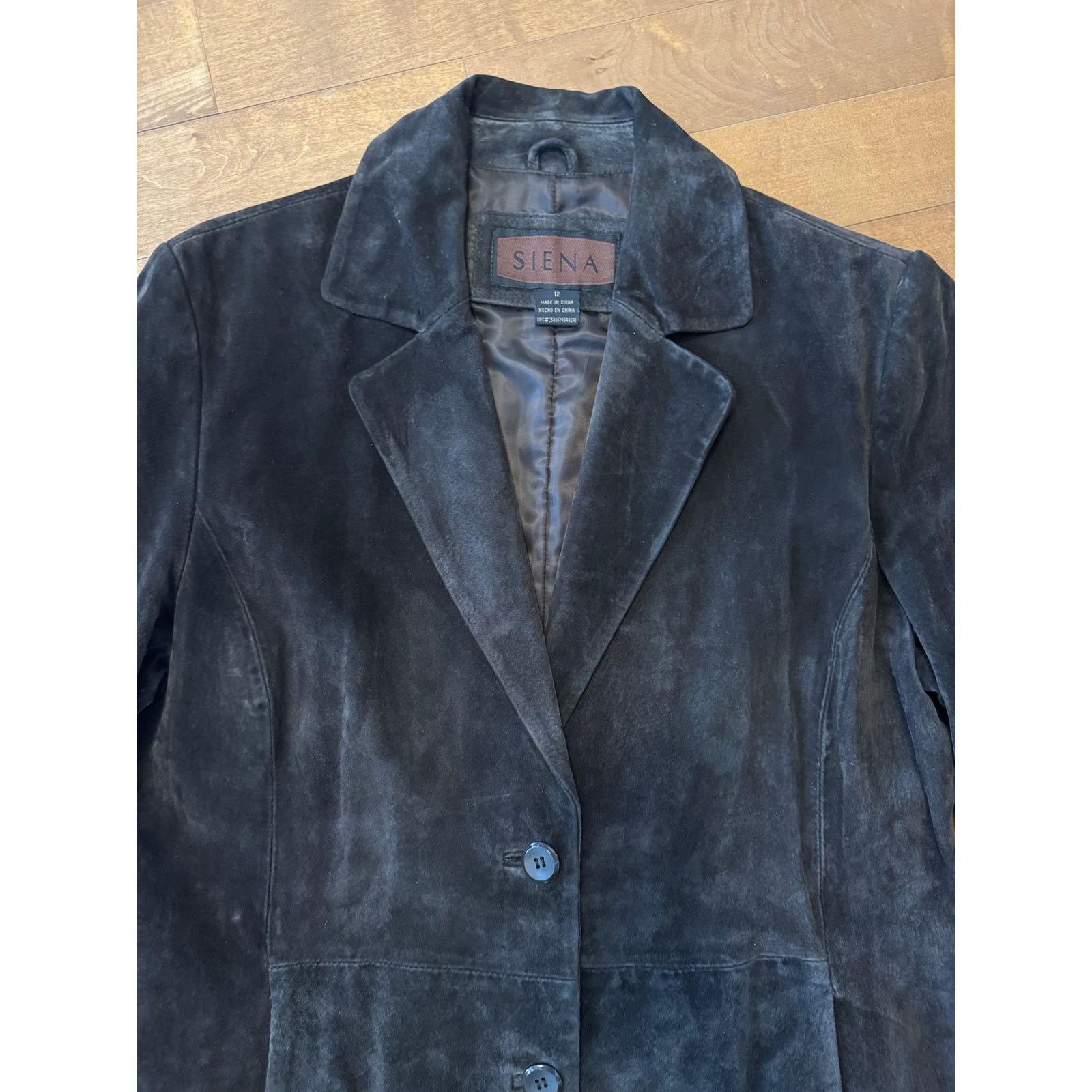 Vintage Vintage Siena chocolate suede jacket two button closing L Size L / US 10 / IT 46 - 16 Thumbnail