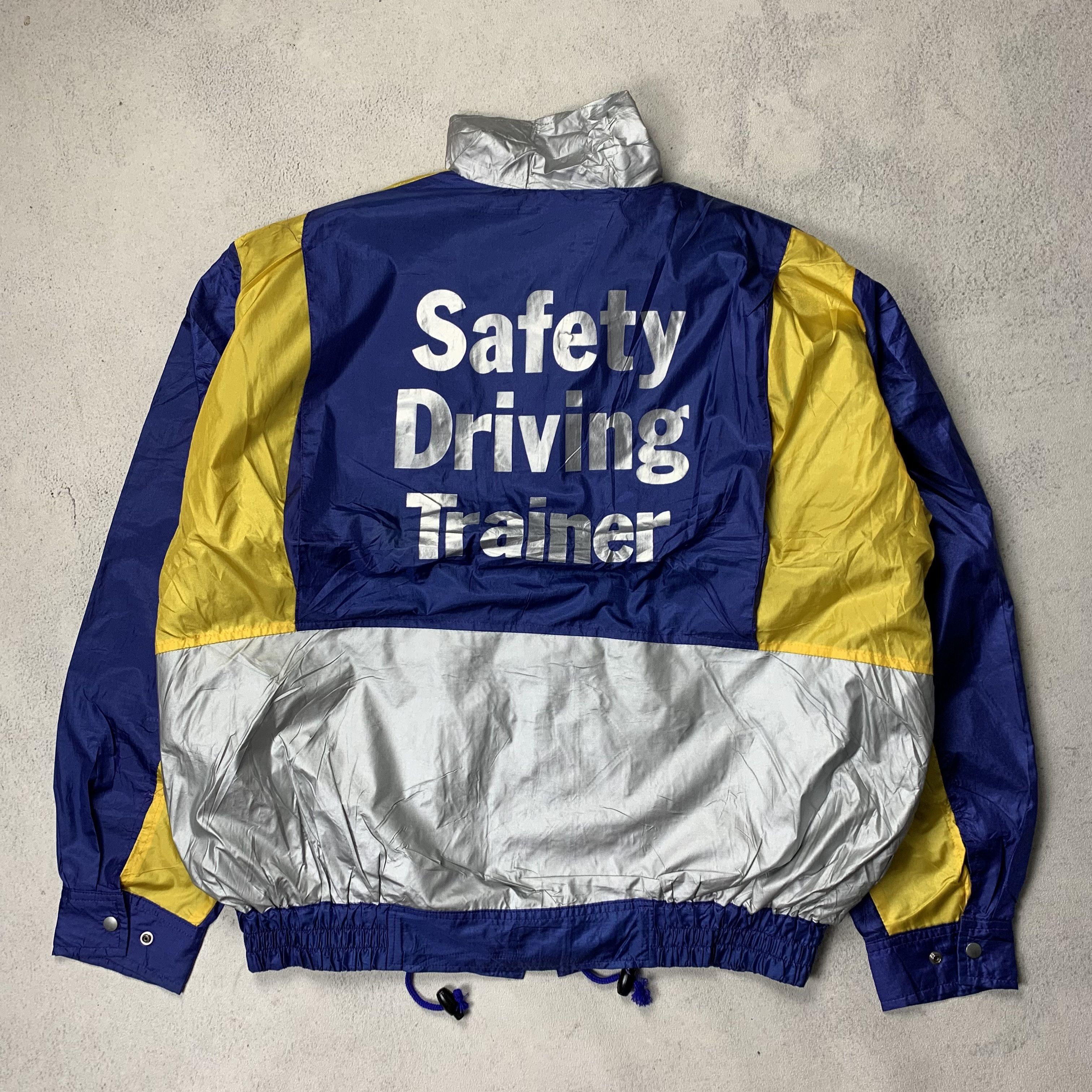Japanese Brand Vintage Safety Driving Trainer Jacket Size US L / EU 52-54 / 3 - 2 Thumbnail