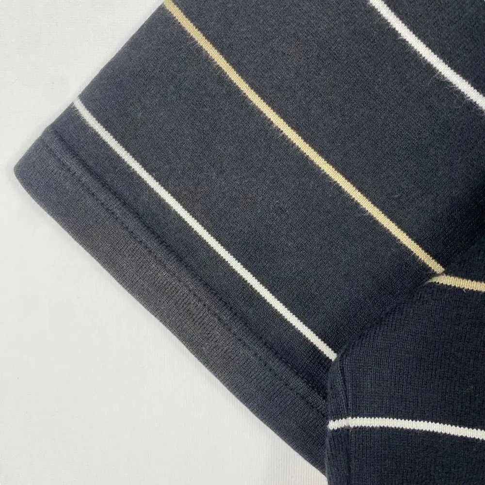 Boycott BOYCOTT JAPAN Grand Dad Collar Striped Tee Shirt Size 3 Size US M / EU 48-50 / 2 - 3 Thumbnail