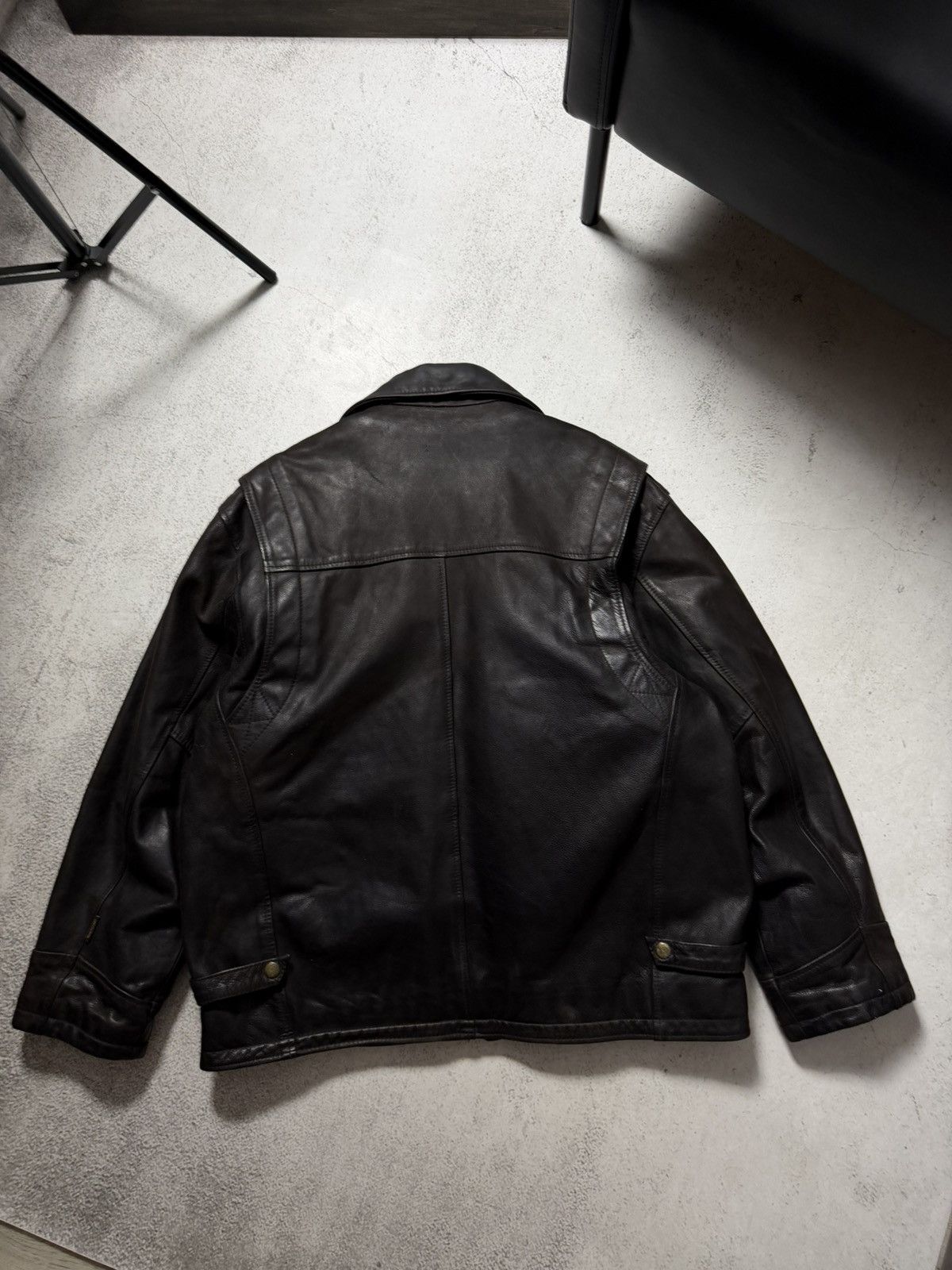 Genuine Leather Oakwood Vintage Real Leather USA Black Jacket Size US XL / EU 56 / 4 - 11 Thumbnail