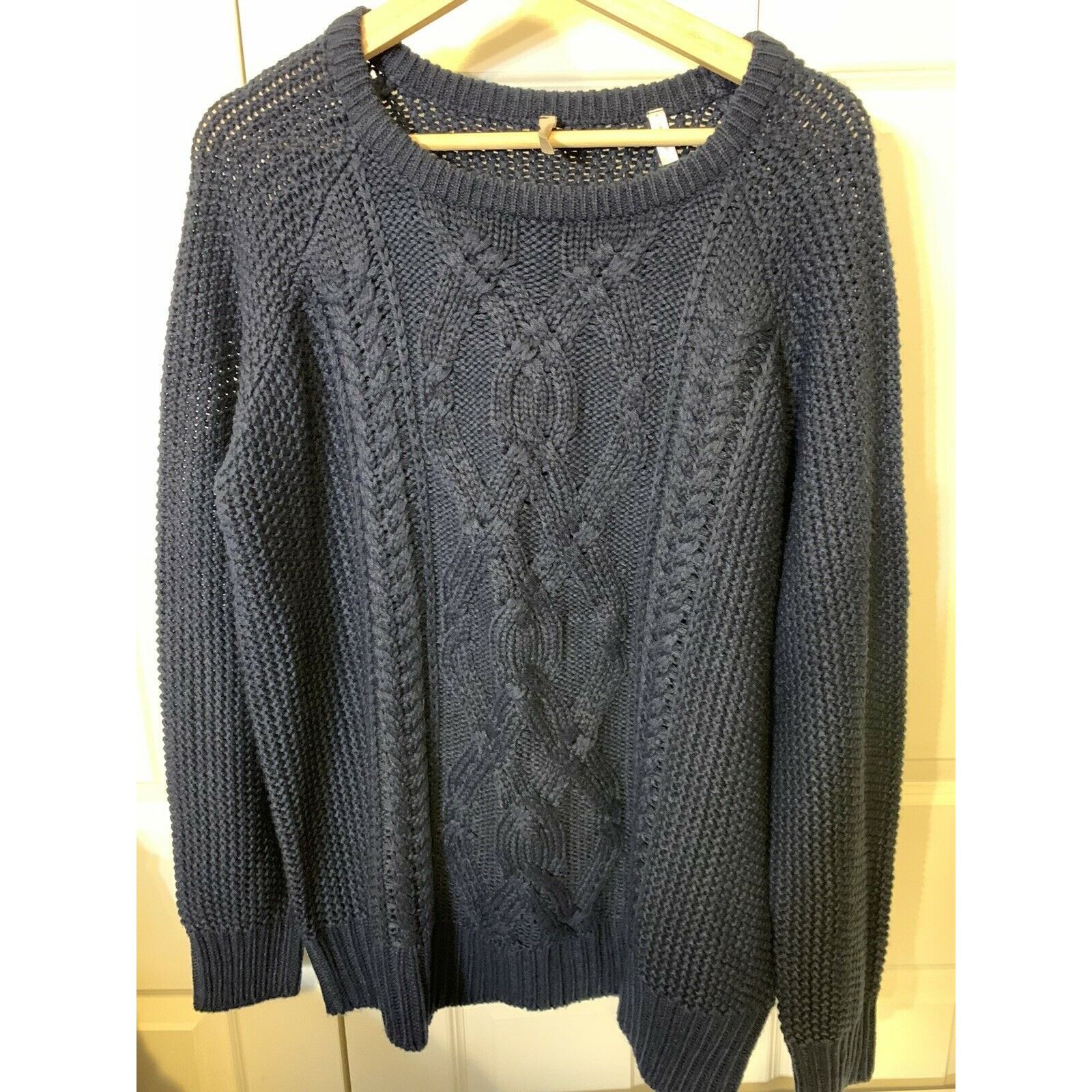 Other Anthology Blue Women's Sz 16-18 Pullover Sweater Cable Size XXL / US 16-18 / IT 52-54 - 3 Thumbnail
